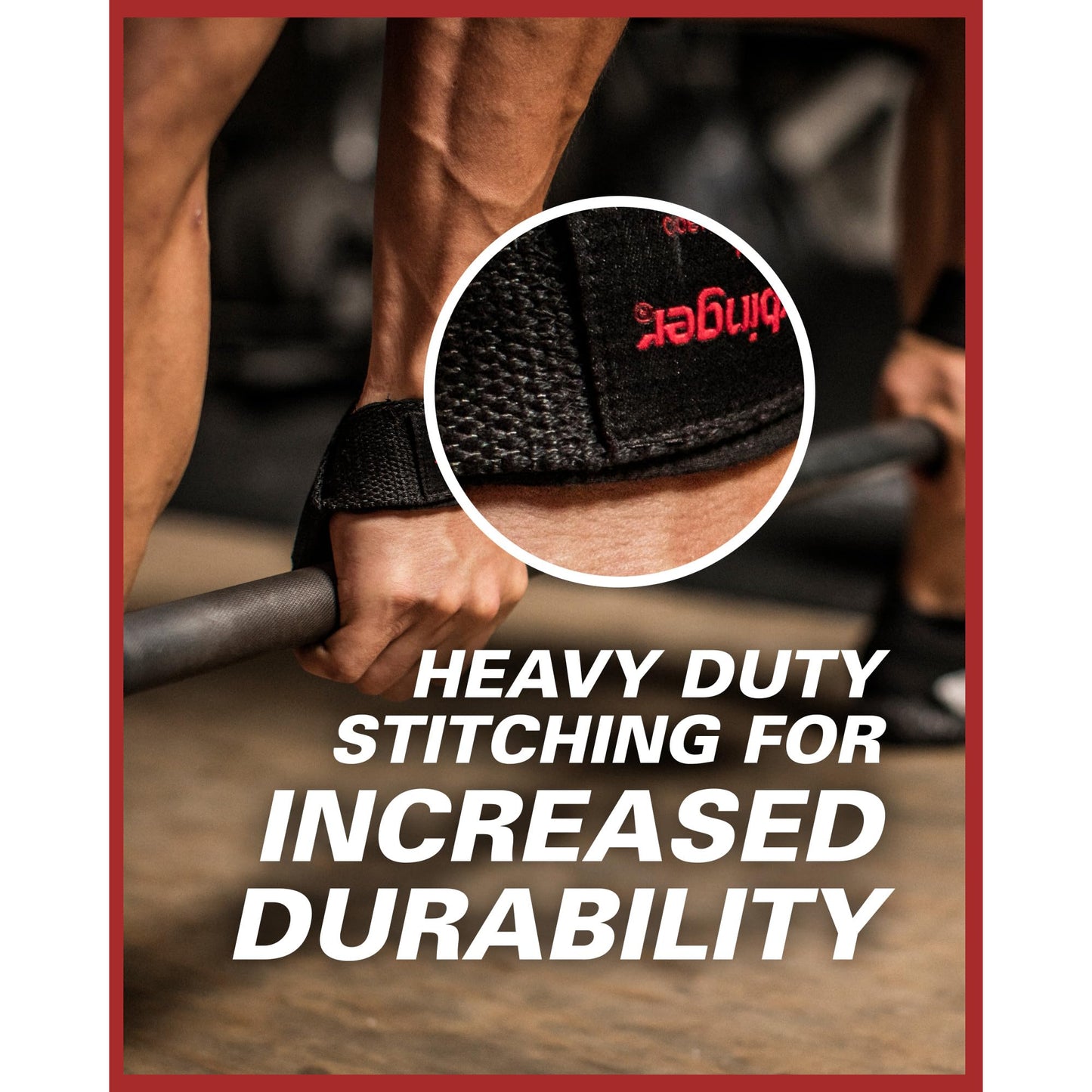 Harbinger Padded Cotton Lift Straps, Black - Soft, Supportive Neotek Wrist Pads - 21.5" Length, 1.5" Width - Reinforced Edges & Heavy-duty Stitching - Cushions Wrists for Lifting Support