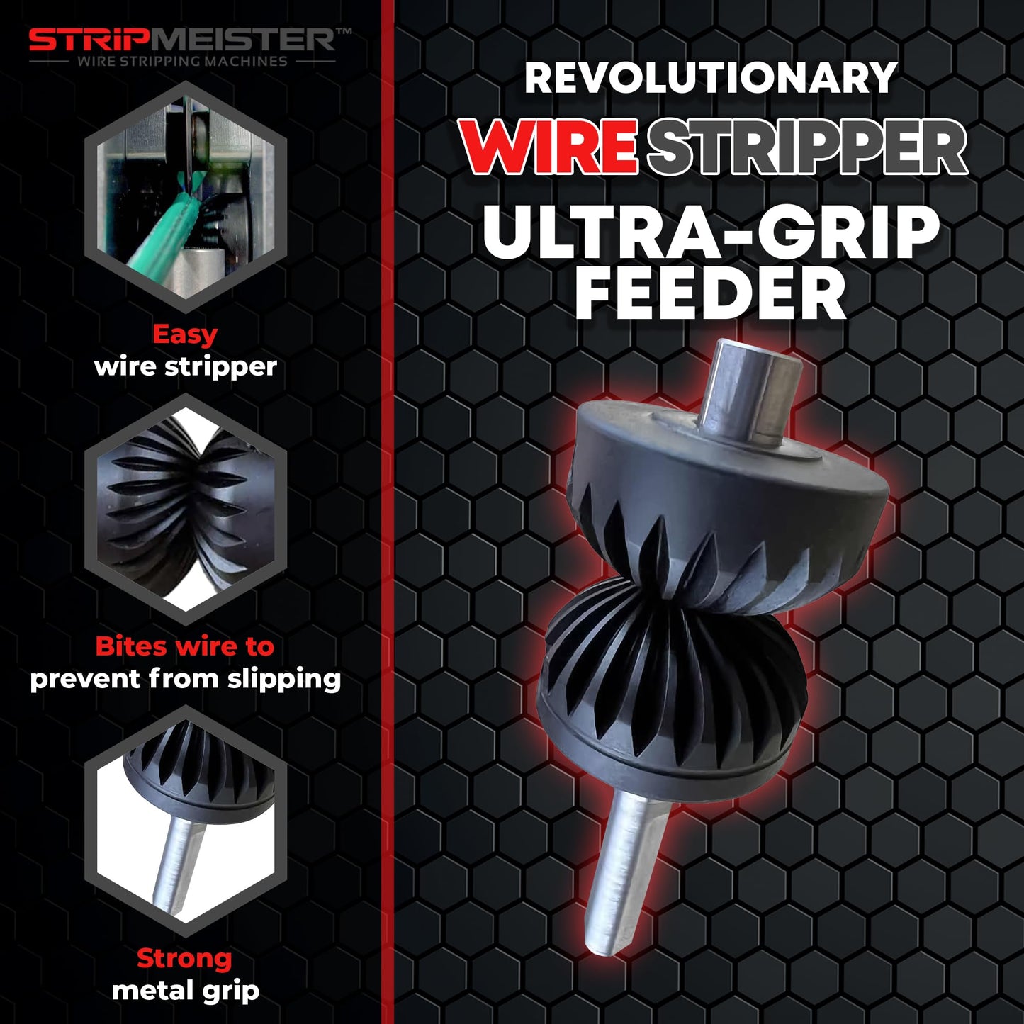 StripMeister Ultimate Wire Stripping Kit: E250 Machine & Feeder – Precision Stripping with Variable Speeds, Easy Scrap Metal Processing & Maintenance