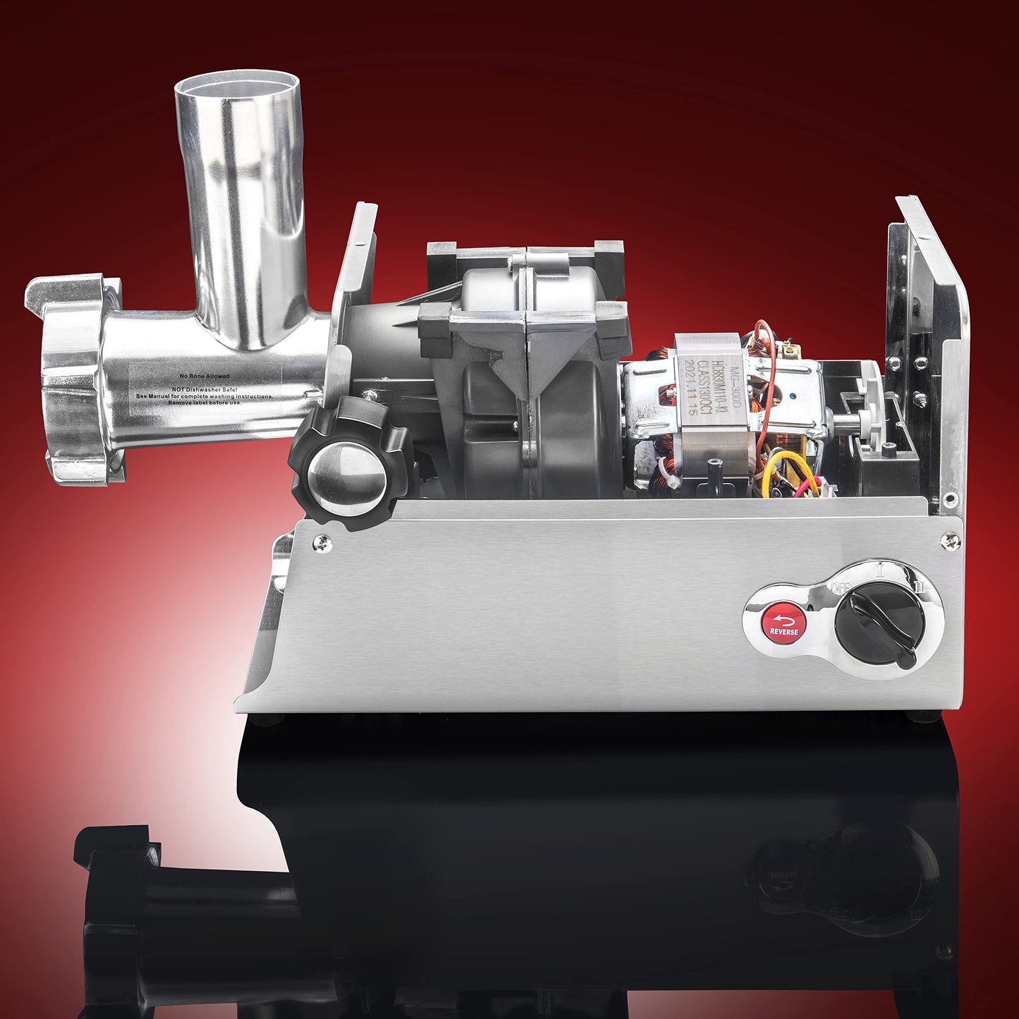 STX International Turboforce HD (Heavy Duty) 3500 Series 6-in-1 Electric Meat Grinder | Sausage Stuffer | Kubbe Maker | Foot Pedal | 5 Grinding Plates | Stainless Steel Blades & More Included