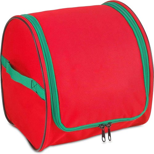HOLDN’ STORAGE Premium Christmas Light Storage Bag - Heavy Duty 600D Tear-Proof Material | Stores 375 Ft of Mini Lights & Cords - Red
