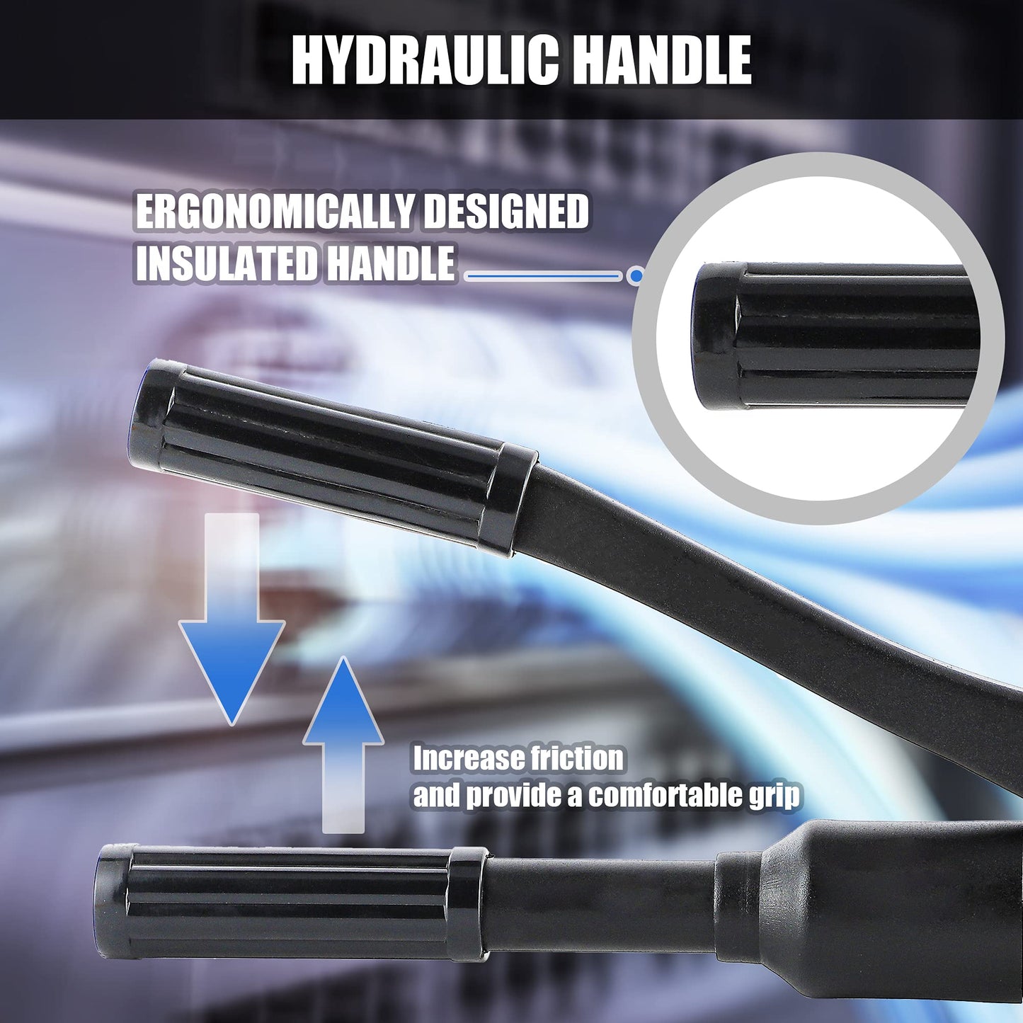 NEWTRY Hydraulic Cable Cutter Hydraulic Rebar Cutter φ25/32” Steel Wire Cutter 60KN Bolt Cutter for Copper Aluminum Cable, Armoured Cable, ACSR, Wire Rope, Steel Strand Wire, Aluminum Wire