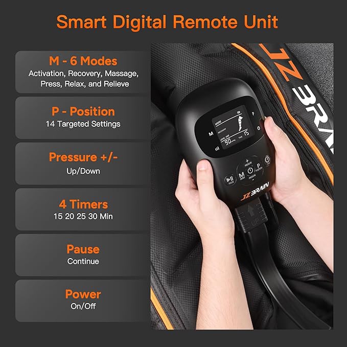 Sequential Air Compression Recovery System : Professional Sequential Compression Boots for Fast Recovery & Circulation Improvement ??Full Leg Recovery Device for Athletes Runners Gym (Small)
