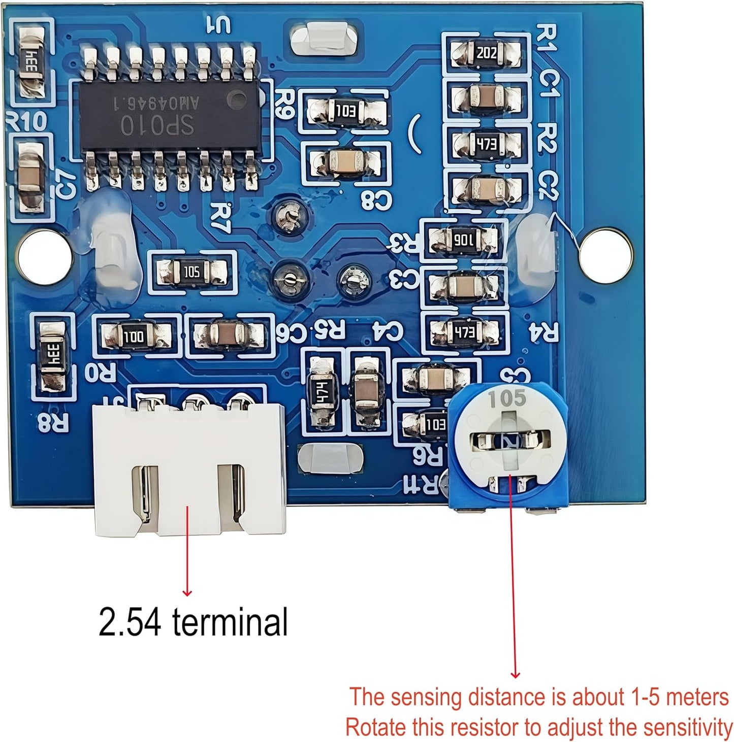 Yuuhseel MP3 Music Voice Recording Audio Module Kit DIY Welcomer Sound Recording Board with Speaker and PIR Motion
