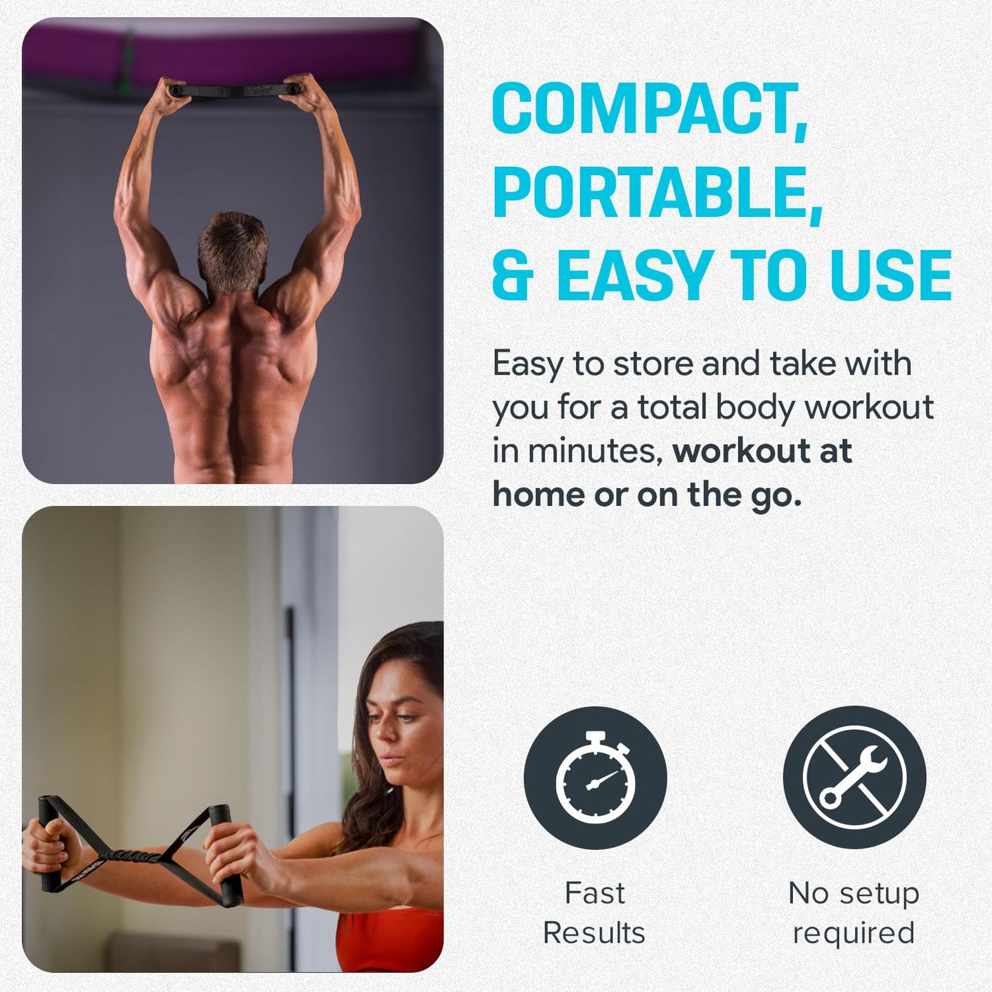 Bullworker Pro System: Isometric Strength Training Complete Home Fitness Bundle for Full-Body Strength, Flexibility & Mobility