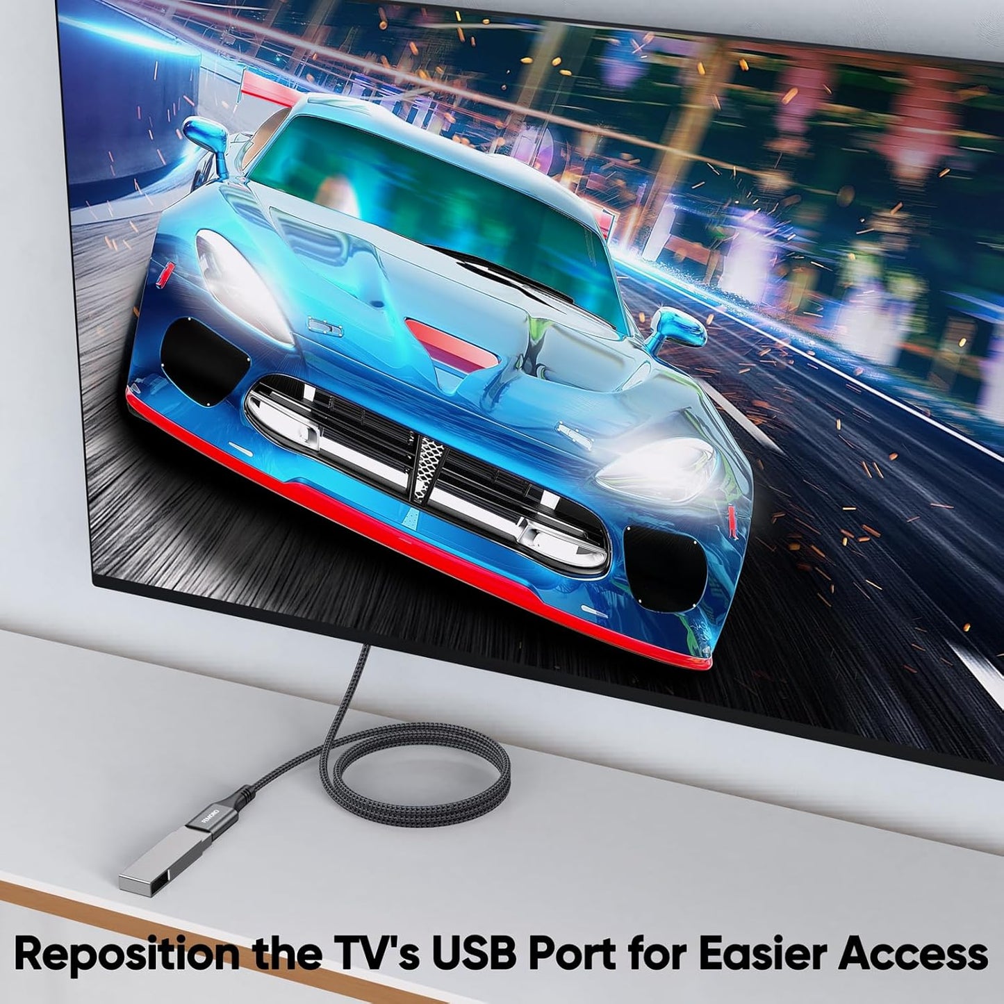 3ft Pack 2, 3.0 5Gbps 15W USB Extension Cable of Type A Data Transfer & Charging Sync Extender Male to Female for Mouse