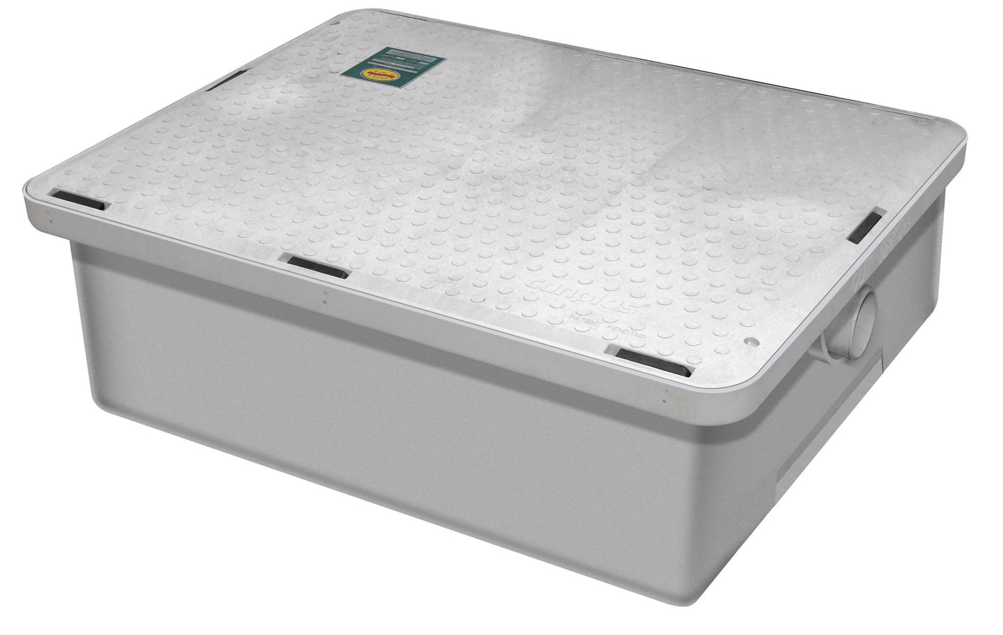 Canplas 3925A02LO Thermoplastic Grease Interceptor - Low Profile, 25 Gallons per Minute, 50 lb. Grease Capacity