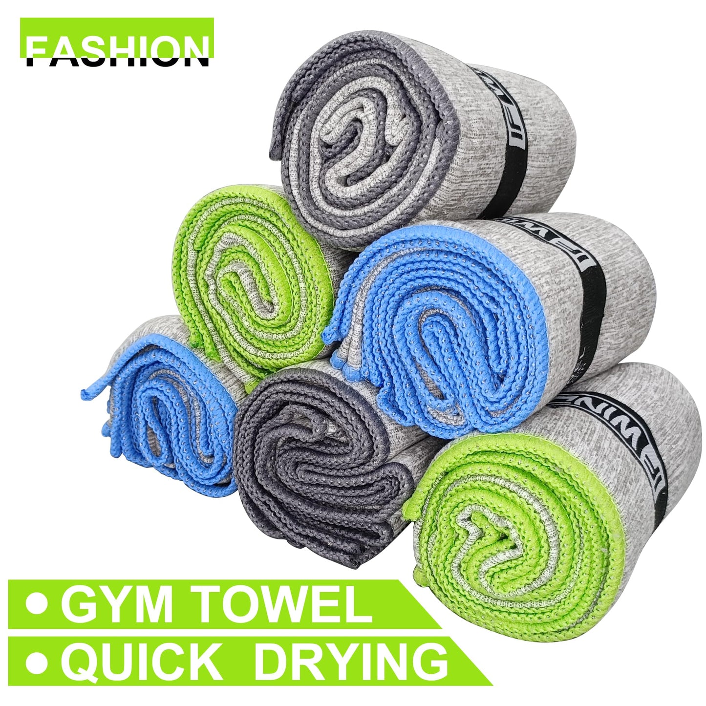 IFWIND 10 Pack Microfiber Gym Towels for Working Out，Fast Drying Workout Accessories Sweat Towels for Gym Gear for Men & Women,Sports Exercise Fitness Gear