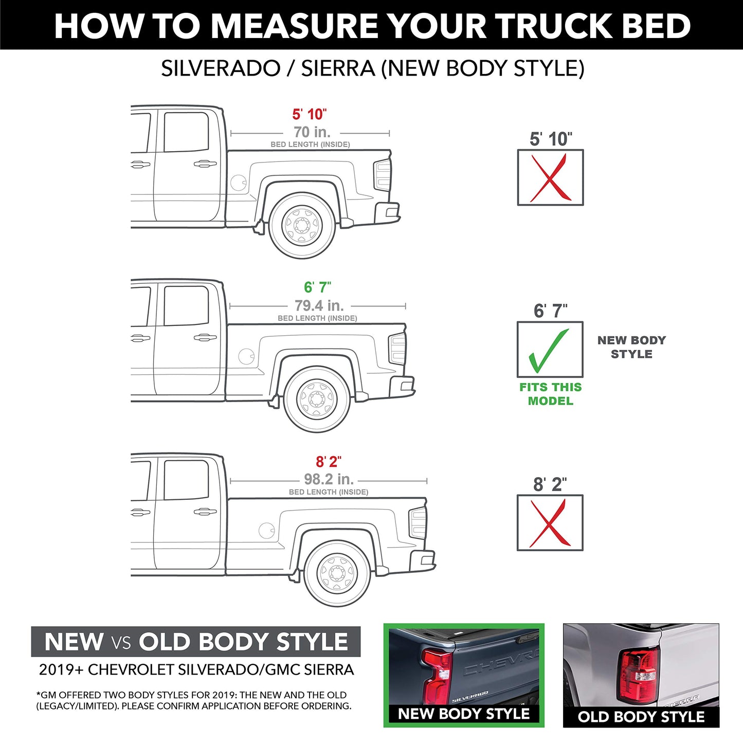RealTruck BAK Revolver X4s Hard Rolling Truck Bed Tonneau Cover | 80131 | Fits 2019-2026 Chevy/GMC Silverado/Sierra, Works w/MultiPro/Flex Tailgate 6' 7" Bed (79.4")