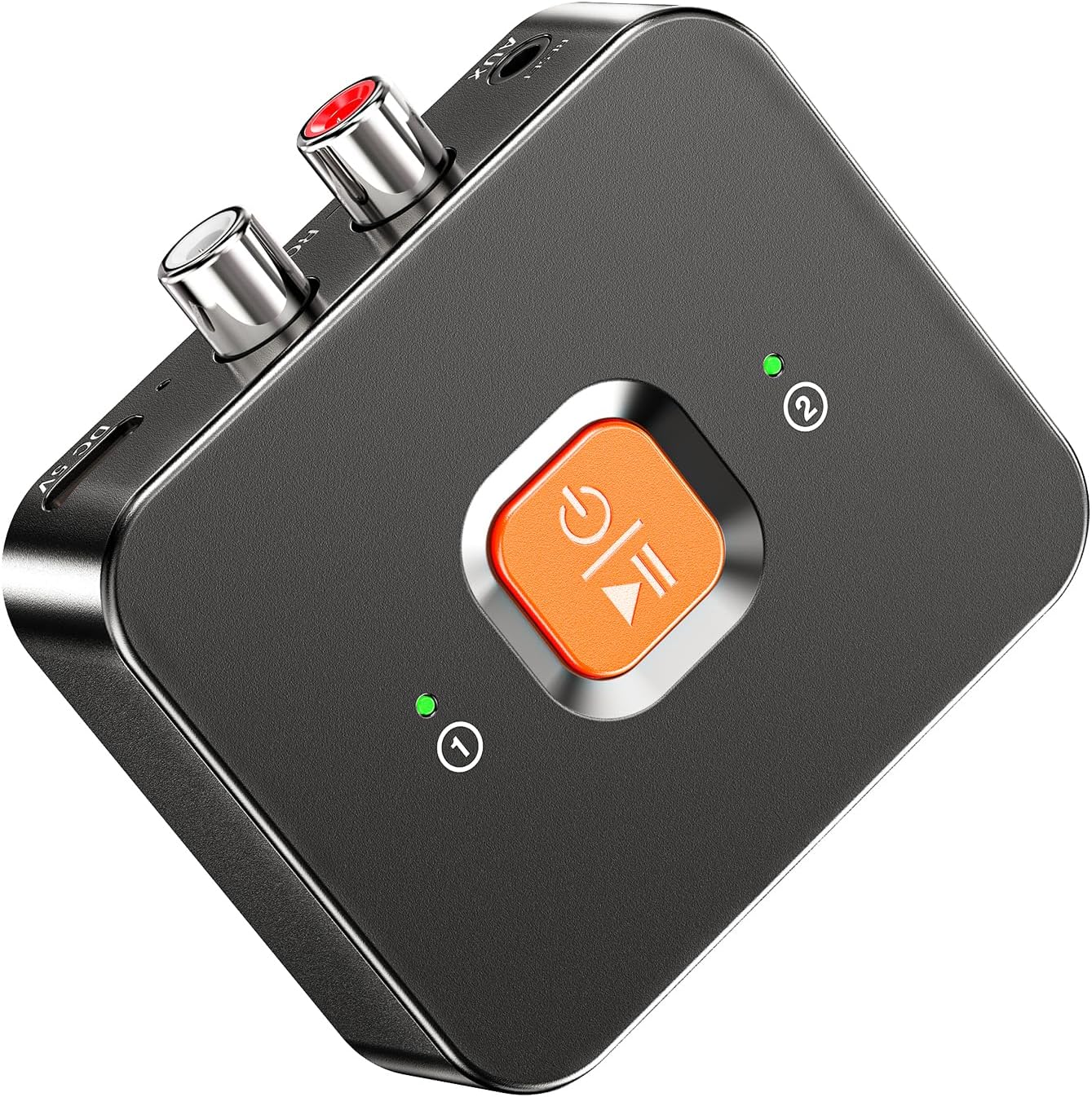 MiiTeeks 6.0 Bluetooth to RCA Adapter for Stereo Receiver-Long Range Low Latency Bluetooth Receiver for Home Stereo