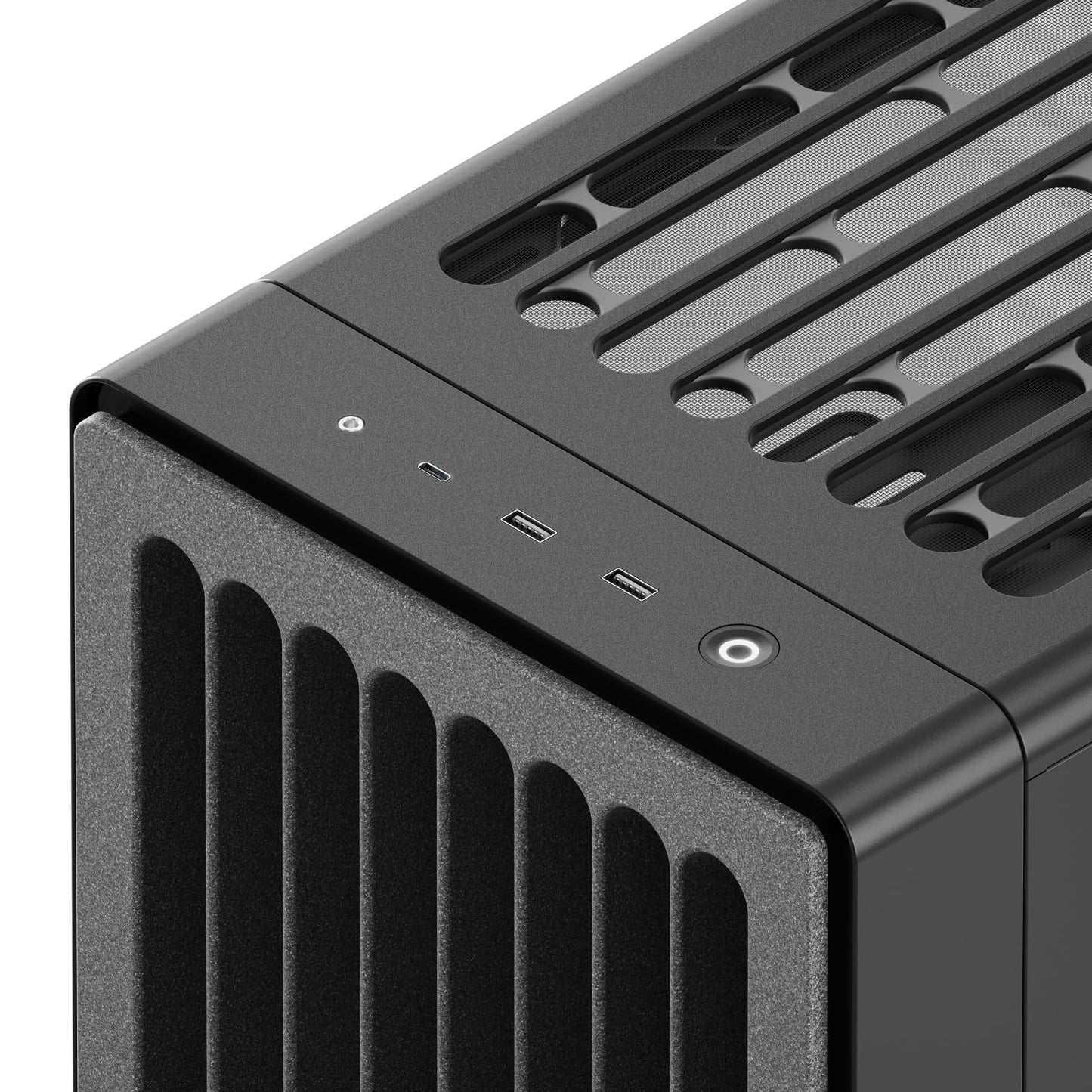 HAVN BF 360 Flow High Airflow ATX Mid Tower PC Case, Semi-Open SGCC Steel Frame, SimpliCable Cable Management, 2X 180mm Fan, 1x 140mm Fan 360mm Radiator Mounts, Magnetic Panels – Black