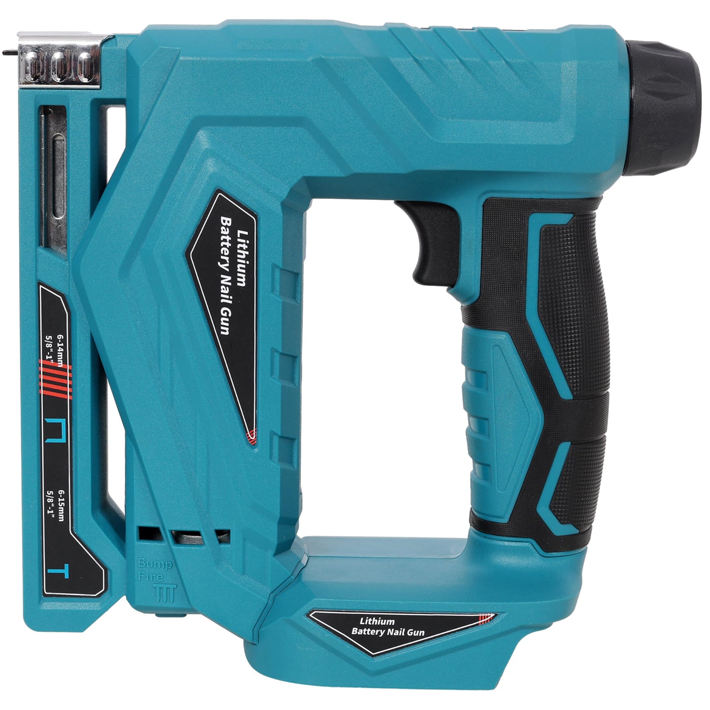 KEIKI 2-in-1 Cordless Brad Nailer & Narrow Crown Stapler, Compatible with Dewalt 20V MAX Battery, Nail Gun with Safety Lock, Professional Woodworking DIY Fastening Tool, Blue