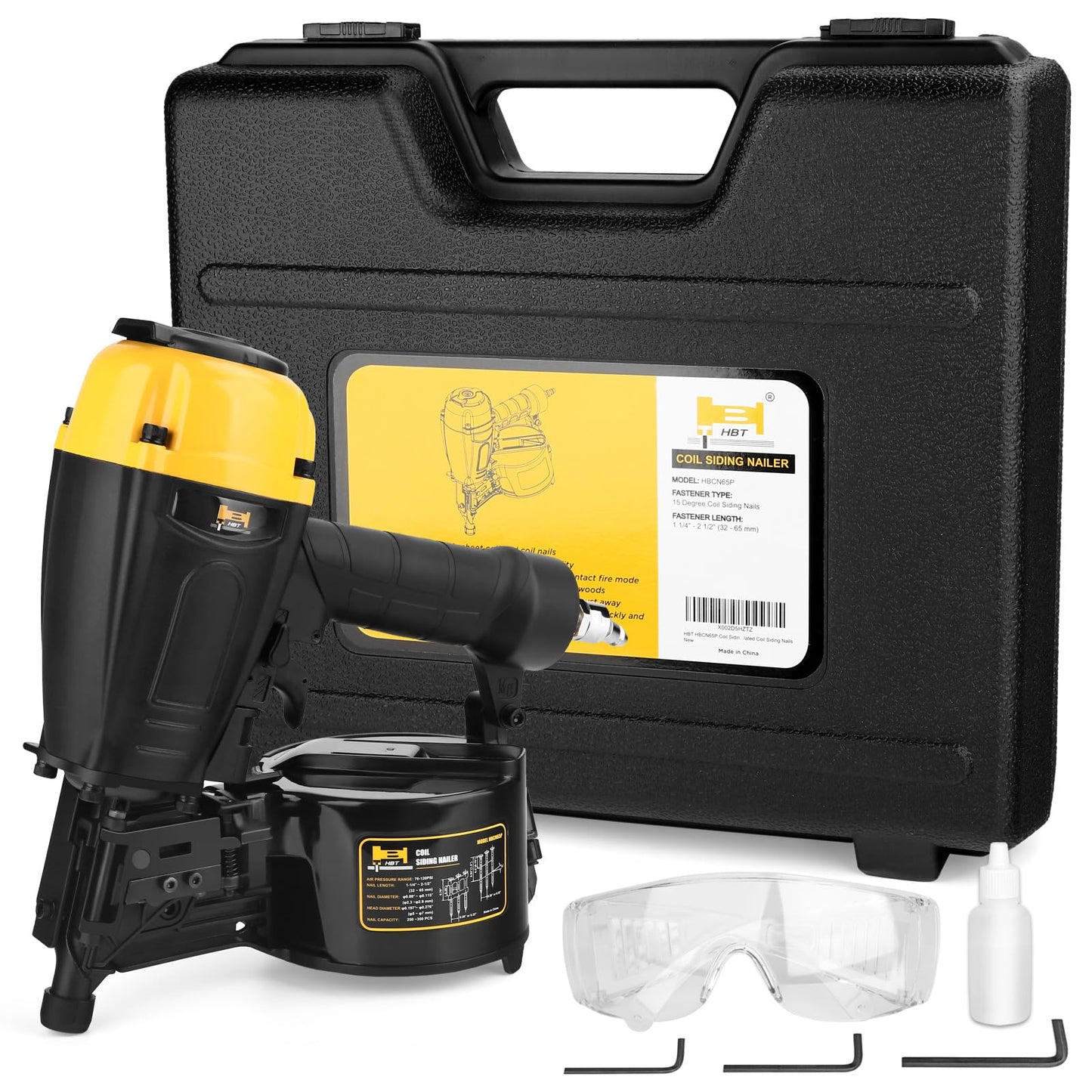 HBT HBCN65P 15 Degree 2-1/2-Inch Coil Siding Nailer with Magnesium Housing
