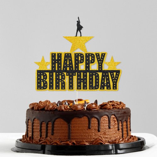Hamilton Happy Birthday Cake Topper Glitter Hamilton Birthday Party Decorations Hamilton Birthday Party Decor For Kids Adults