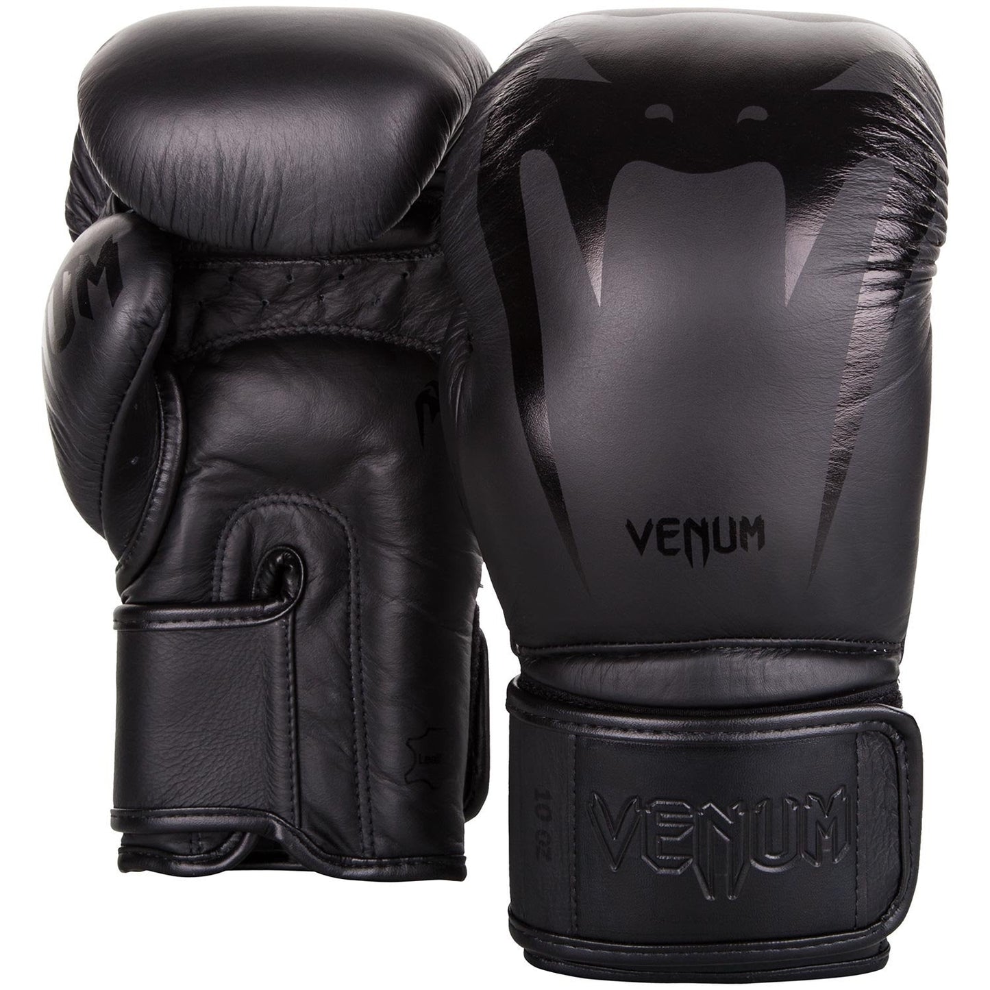 Venum Giant 3.0 Boxing Gloves - Nappa Leather - Black/Black