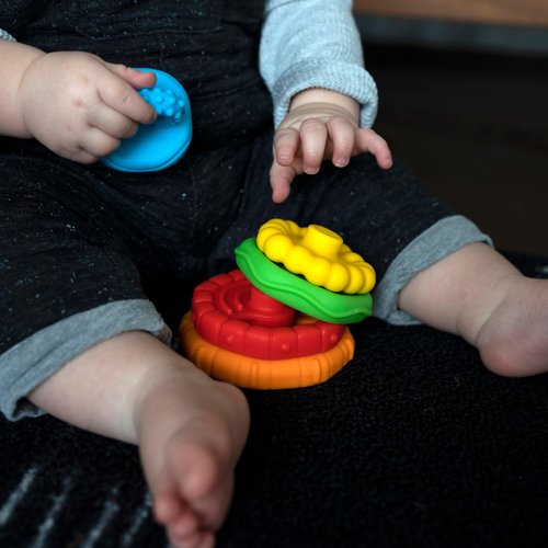 Baby Einstein Teether Toy Set - Multi-Textured 5-Piece Easy-to-Grasp Design for Ages 3 Months+