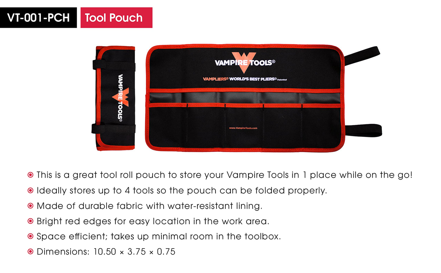 VAMPLIERS 4-PC Screw Extractor Pliers Set Made in Japan: 8" Linesman, 7.5" Long Nose, 6.25" Combination, 5" ESD Safe Mini Plier + Tool Pouch. Remove any Stripped/Damaged/Rusted Screws.