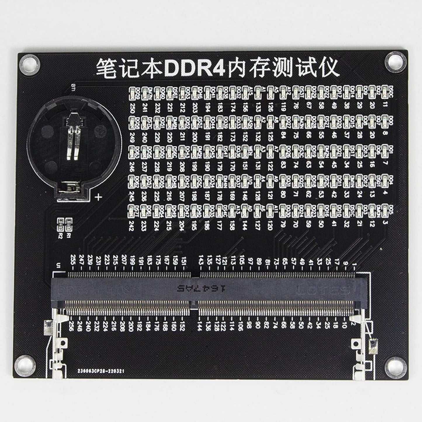 JINPIAOPIAO DDR5 DDR4 DDR3 Laptop Notebook Memory Slot Diagnostic Tool Tester with LED Indicators Memory Test Card