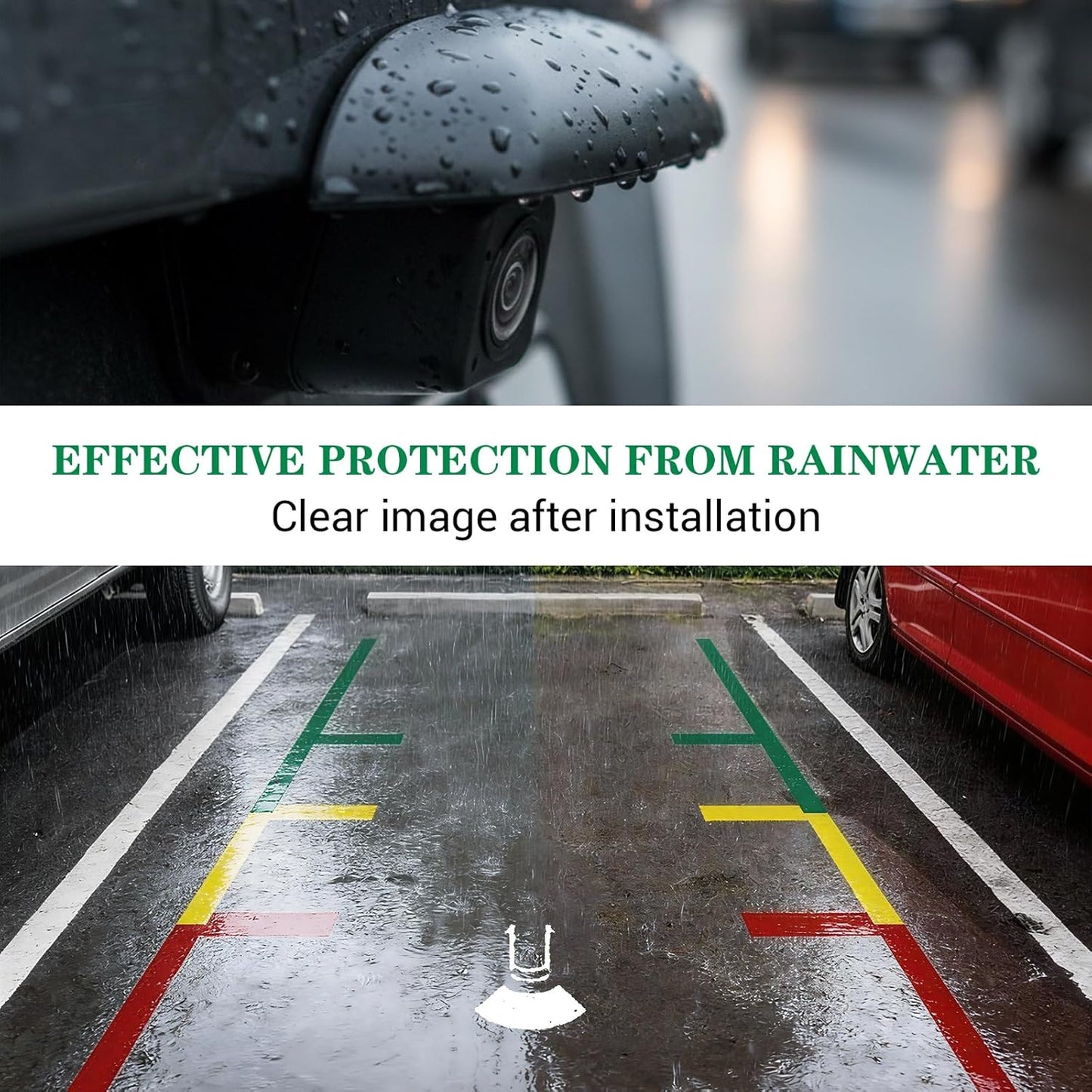 Molain 2 Pcs Car Rear View Camera Anti-Rain Cover, Universal Silicone Protection Cover for Reversing Cameras