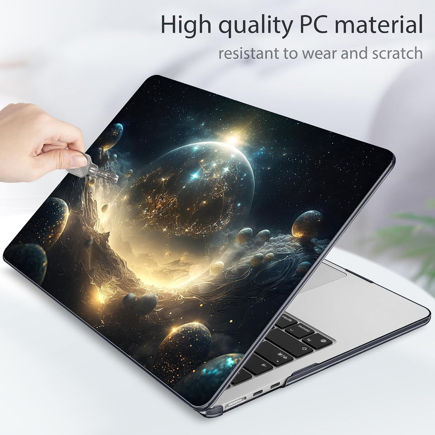 Tuiklol 13 inch M5 2026 M4 2025 M3 2024 M2 2022 A3449 A3240 A3113 A2681,Plastic 13.6 for MacBook Air Case Release Model
