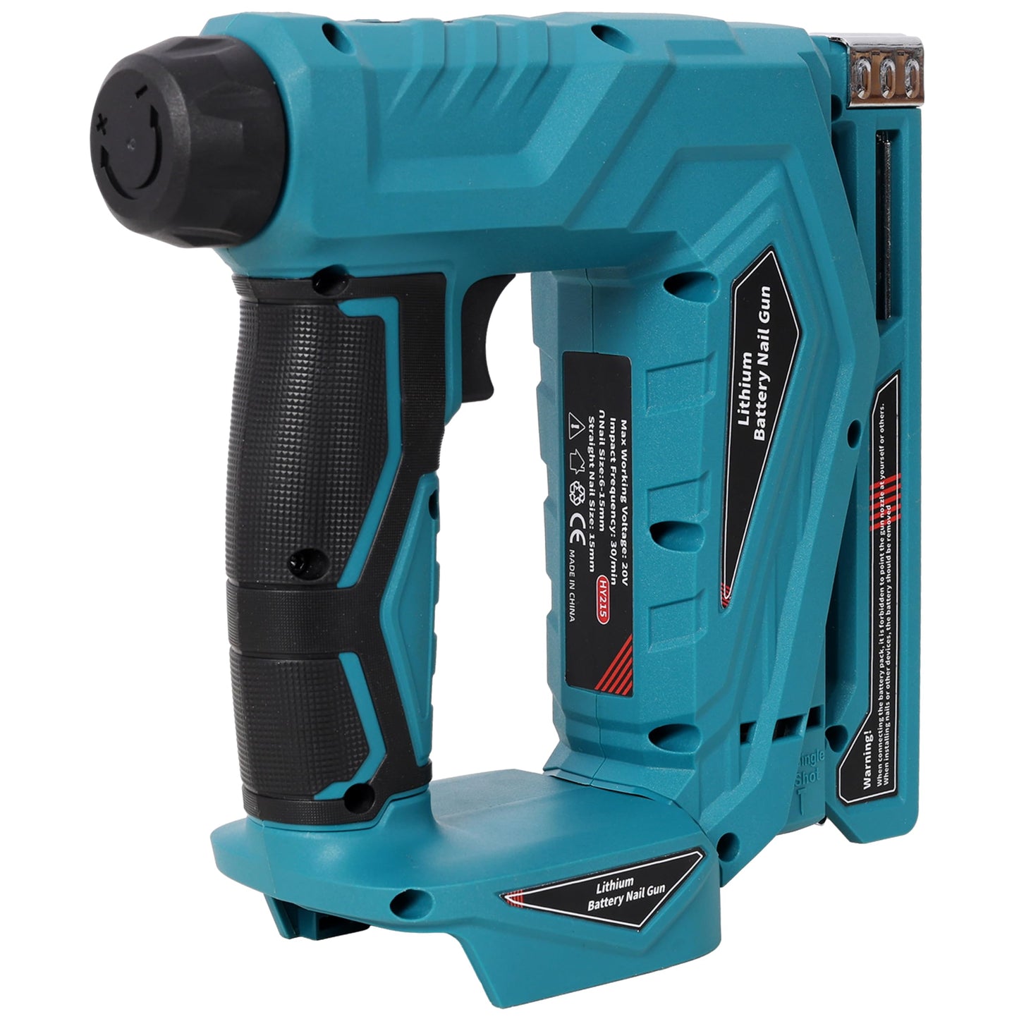 KEIKI 2-in-1 Cordless Brad Nailer & Narrow Crown Stapler, Compatible with Dewalt 20V MAX Battery, Nail Gun with Safety Lock, Professional Woodworking DIY Fastening Tool, Blue