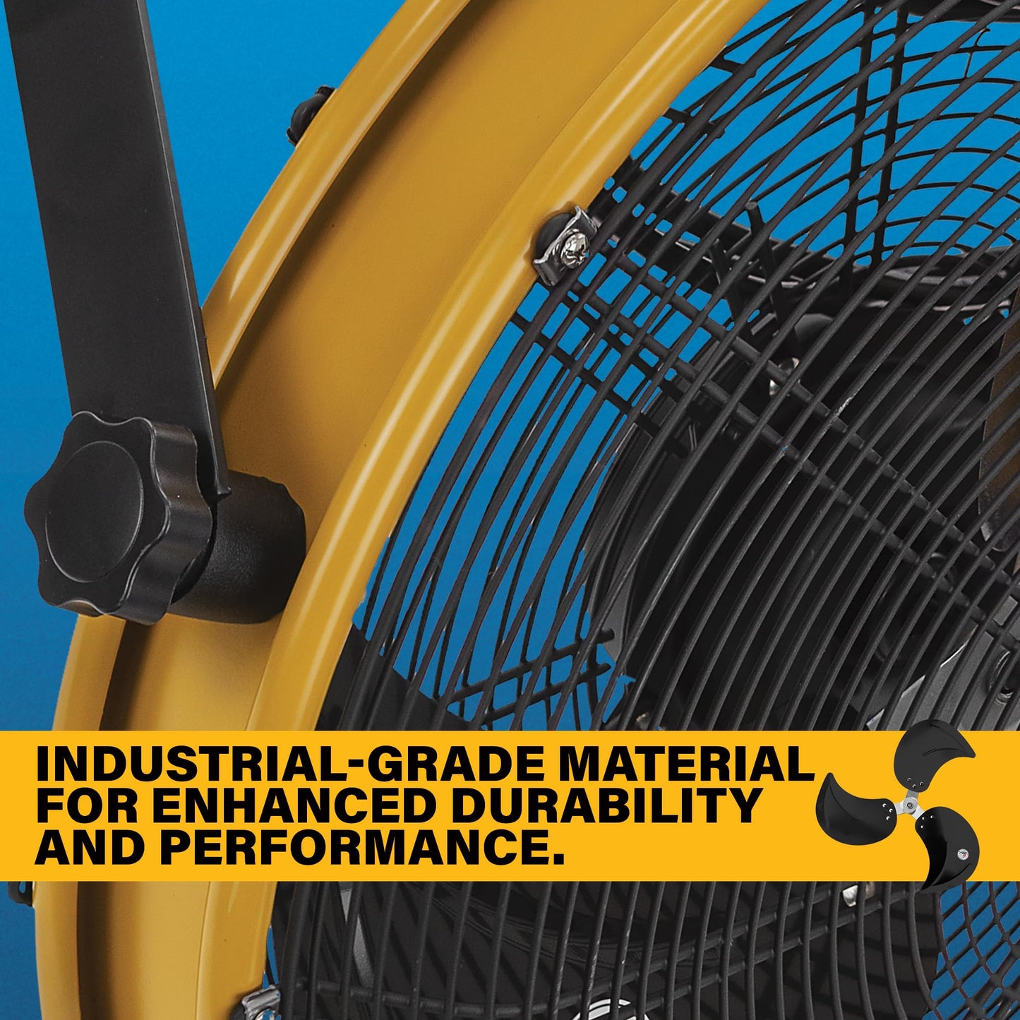 CAT fans - 18"-Blade Indoor/Outdoor IPX4 Weatherproof High-Velocity Wall Mounted Shroud Fan, 4,000 CFM, 3-Speed - For Industrial, Commercial, & Residential Use, cETL Certified (HVOD-18S-NG)