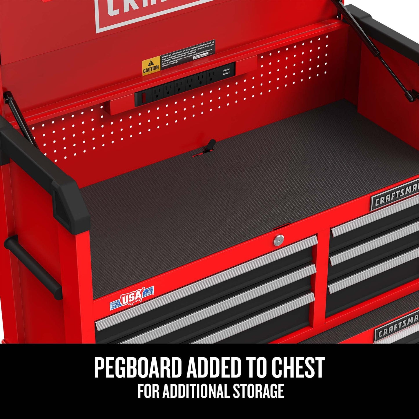 CRAFTSMAN S2000 26IN 4-DRAWER CHEST W/LIGHT & DIVIDE (CMST32642RB)