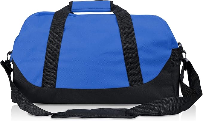 DALIX 18" Two Tone Duffle Bag Medium Black Red Blue Gold Pink Purple Gray