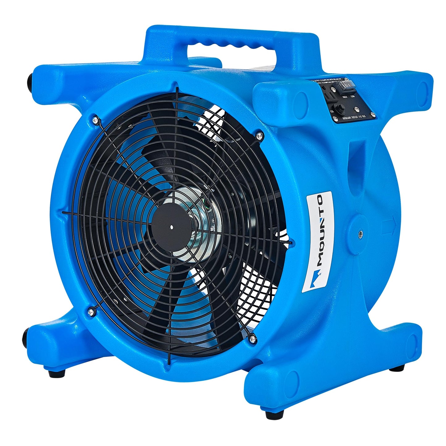 MOUNTO AM20DF 1/5 HP 1800 CFM Axial Air Mover Blower Fan - Powerful Down Draft Fan for Drying, Cooling, and Ventilation