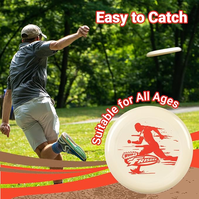 Wham-O Frisbee All Sport Flying Disc 140g, 9.85 Inch, Durable Sports Disc with Non-Slip Grip for Outdoor Beach Backyard Games,Team Sports and Family Fun