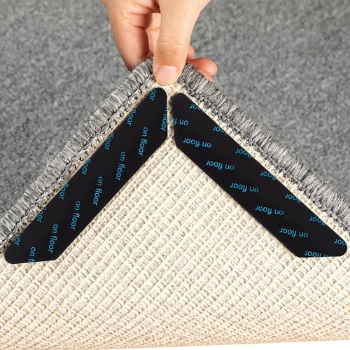 Gripper | Double-Sided Anti-Slip Rug Tape - 12-Pack for Hardwood Floors & Tiles, Prevents Sliding