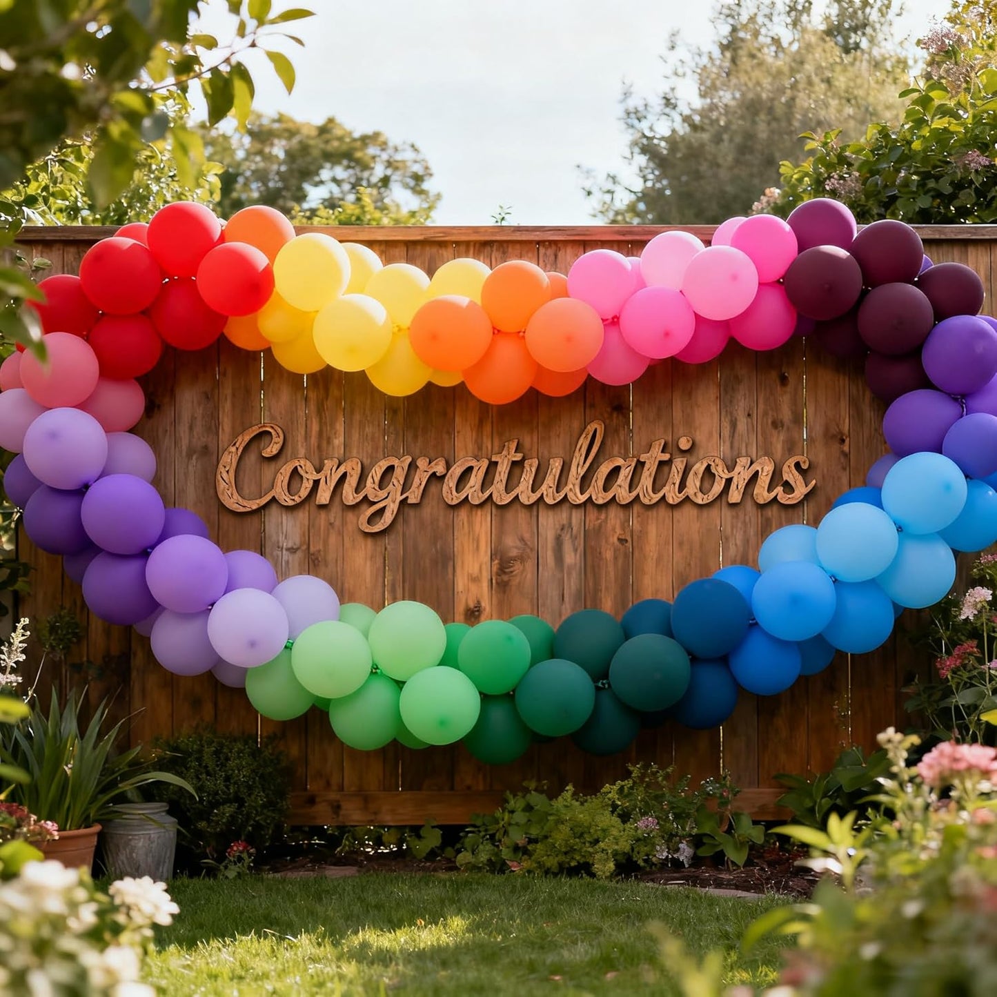 Rainbow Party Balloons by [Brand Name] - 100 Pack of 12-Inch Vibrant Latex Helium Balloons for Birthdays & Celebrations