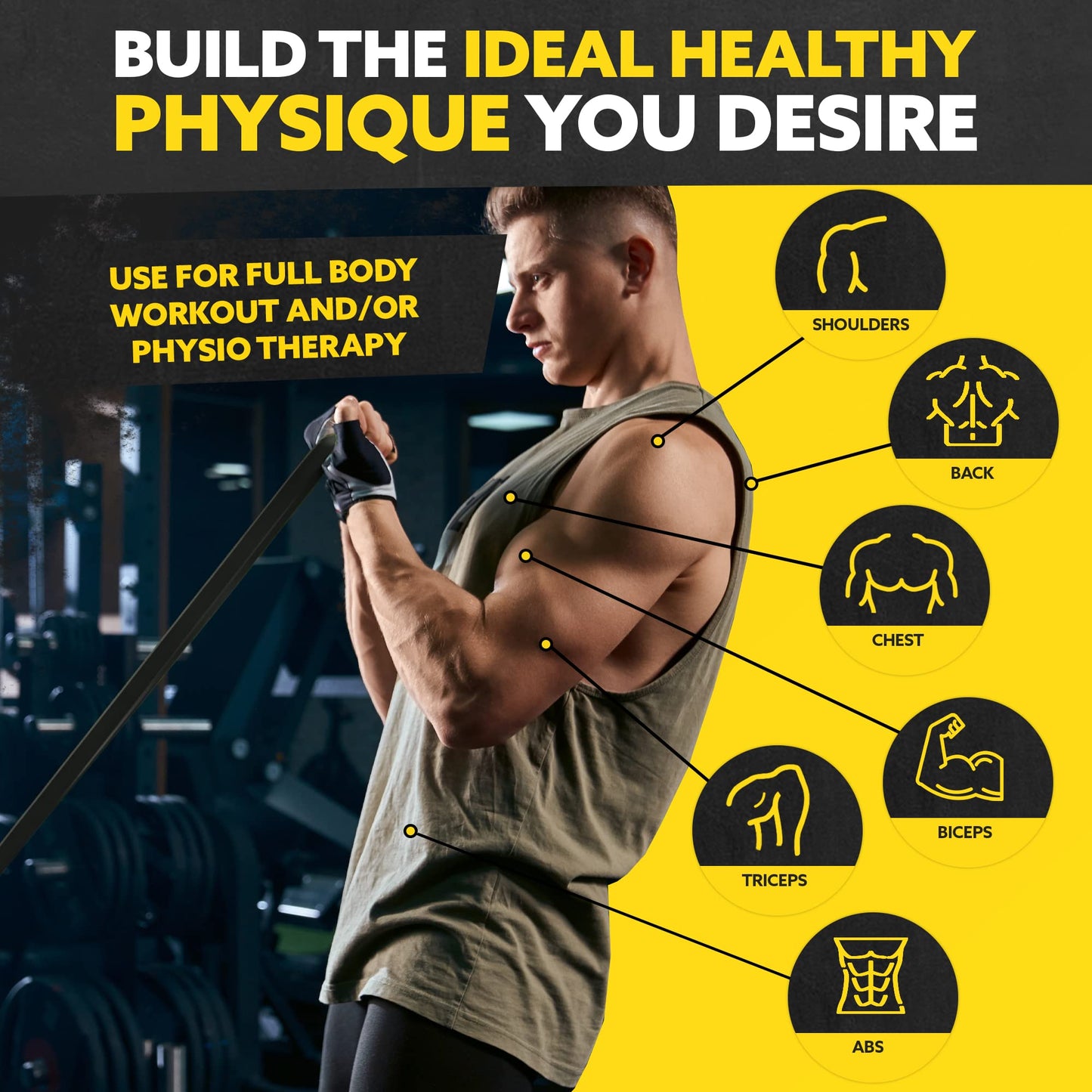 Long Resistance Bands for Working Out Men and Women - Set of 5 Pull-Up Bands, Pull Up Assistance Bands - Workout Bands Resistance for Men - Stretch Bands for Exercise Bands Resistance Bands Set