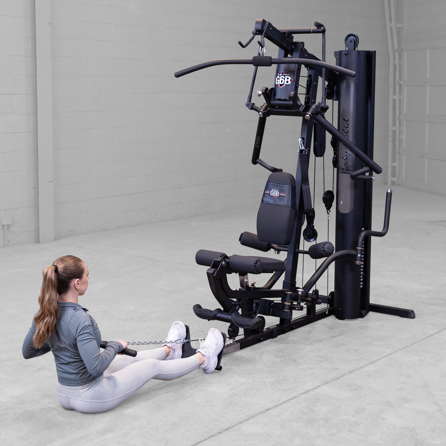 Body-Solid (G6B) Bi-Angular Multi-Station Gym, Arm & Leg Strength Training Equipment, Functional Exercise Workout Station for Weight Lifting and Bodybuilding, 210 lb Weight Stack