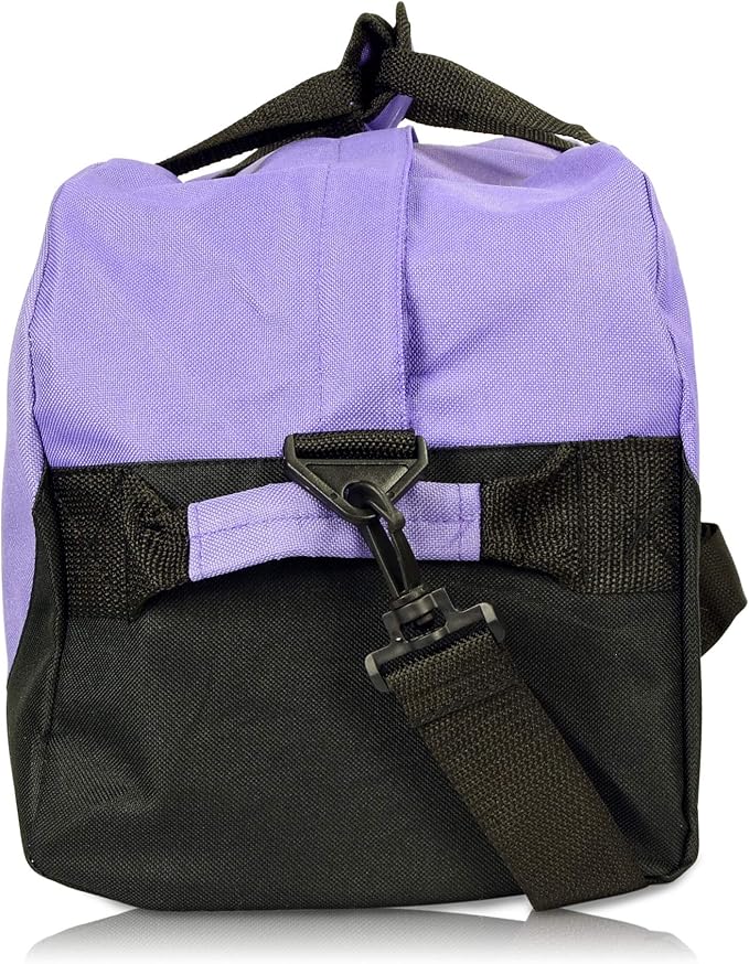 DALIX 18" Two Tone Duffle Bag Medium Black Red Blue Gold Pink Purple Gray
