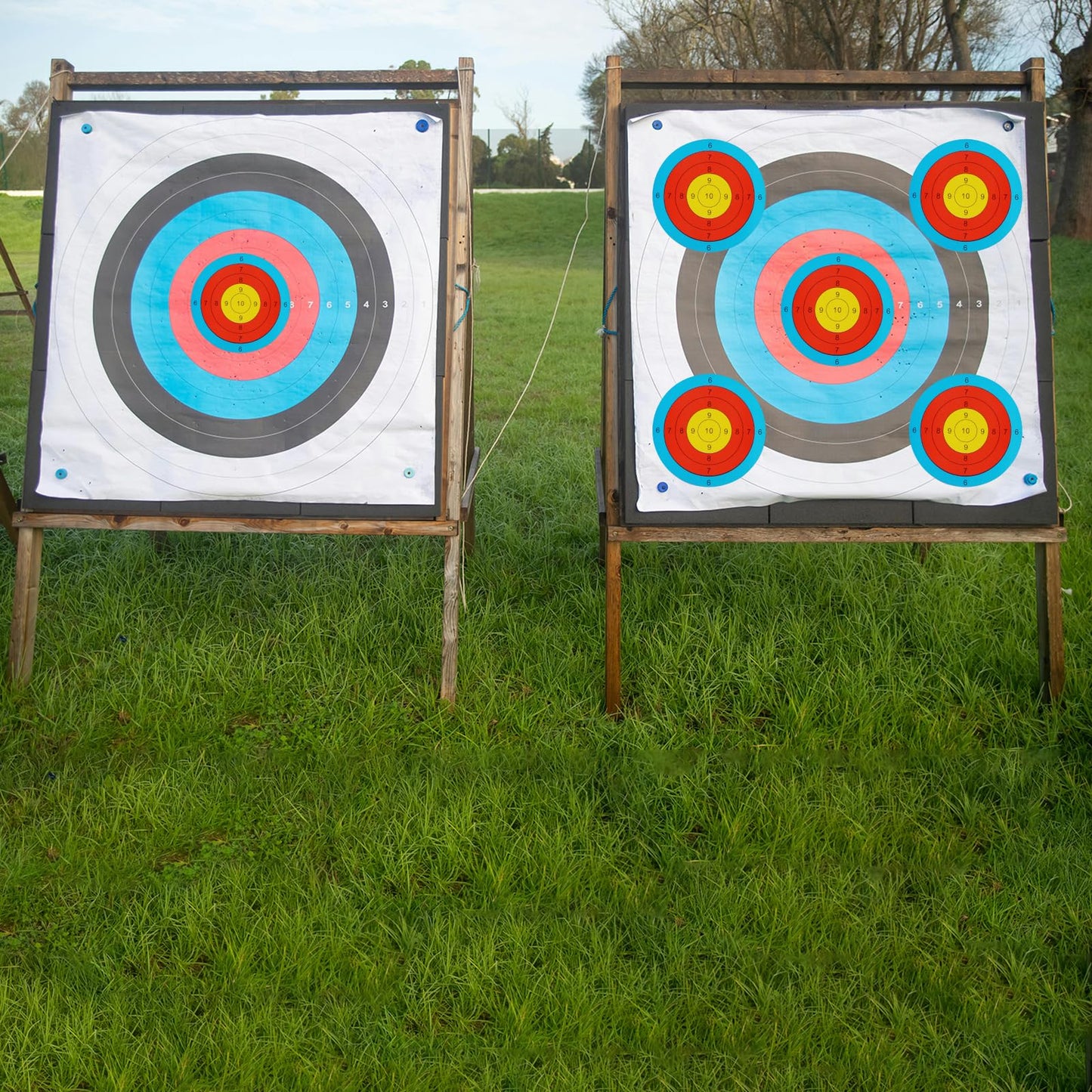 SPG 3 Inch Archery Target Stickers - Self-Adhesive Shooting Target Paper Portable Target for Shooting Range Indoor Outdoor Archery Shooting Practice