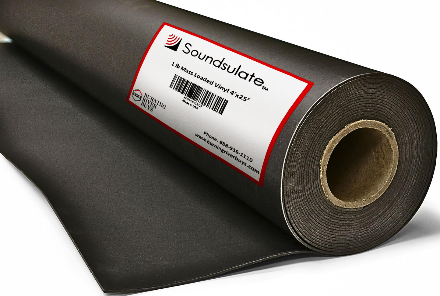Soundsulate™ Next Generation, 1 lb. Mass Loaded Vinyl (MLV) Soundproofing Barrier Roll, Premium Noise Blocking for Walls, Ceilings, Home Theaters & Automotive. See all Options.