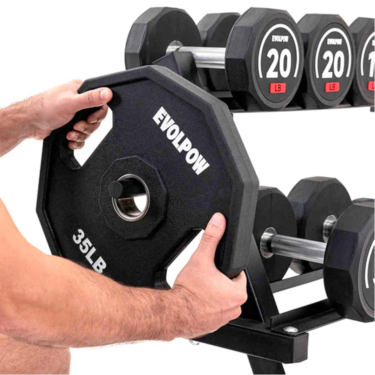 VIODEX 3 Tier Multifunctional Dumbbells Weights Barbells Rack, 1100 lbs Weight Capacity (Rack Only)