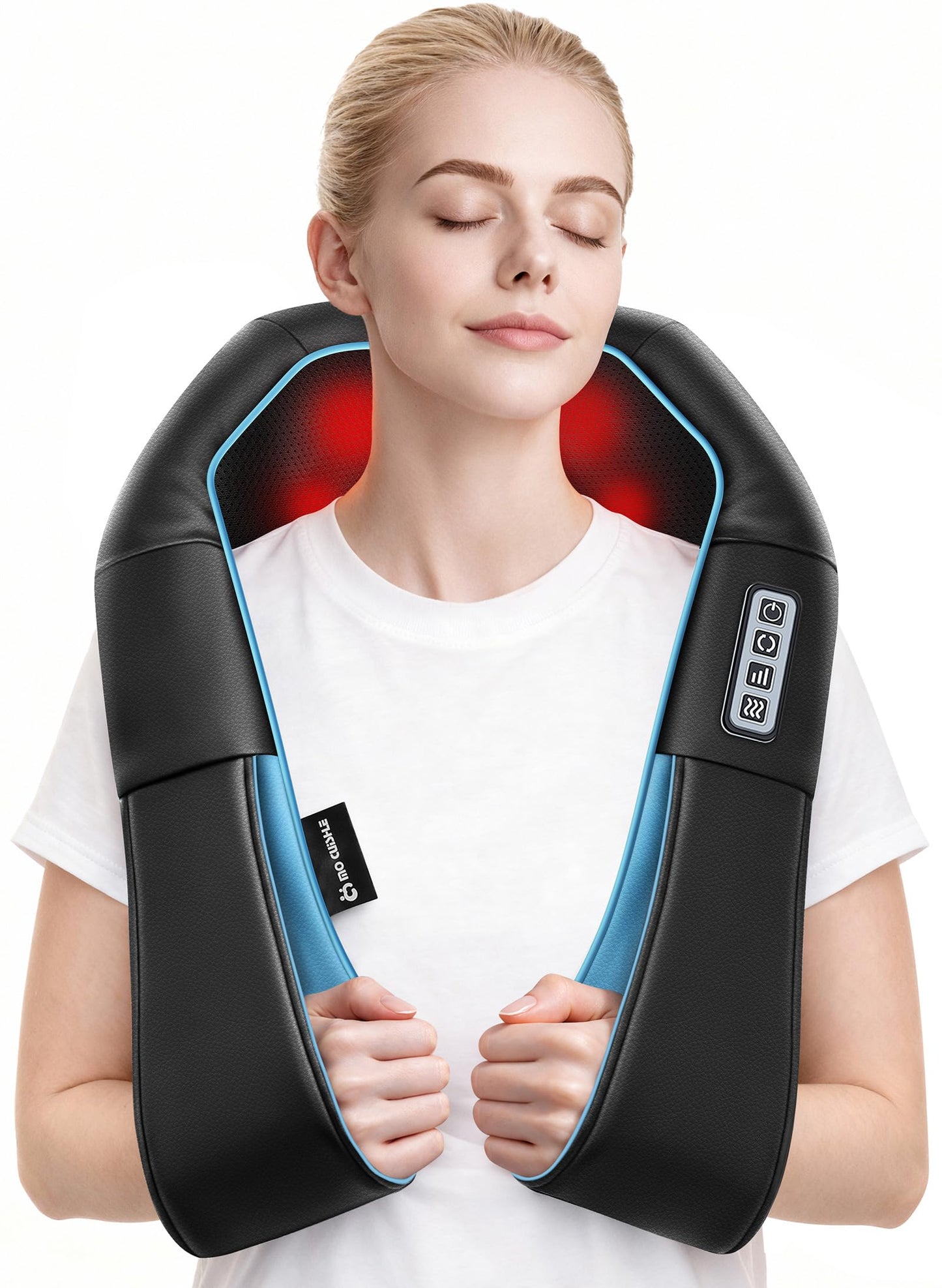 Mo Cuishle Shiatsu Neck and Shoulder Massager with Heat – Deep Kneading Massage for Relaxation – Ideal for Christmas, Mother's Day, Father's Day, Gifts for Men, Women, Mom and Dad