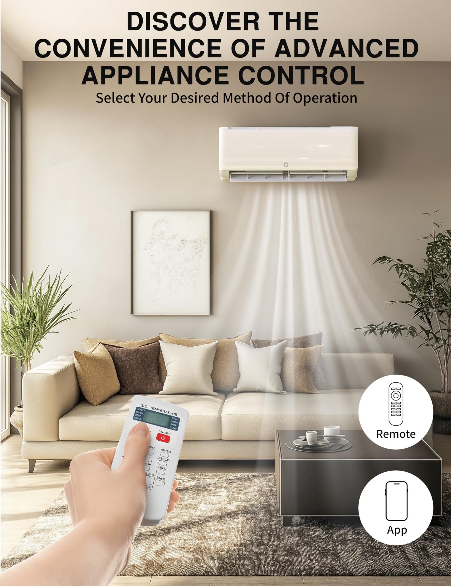 ACONEE 12000 BTU Mini Split Air Conditioner, 230V 22 SEER2, Ductless Mini Split AC/Heating System Cooler up to 750 Sq. Ft, Pre-Charged Inverter Heat Pump with Complete Installation Kit
