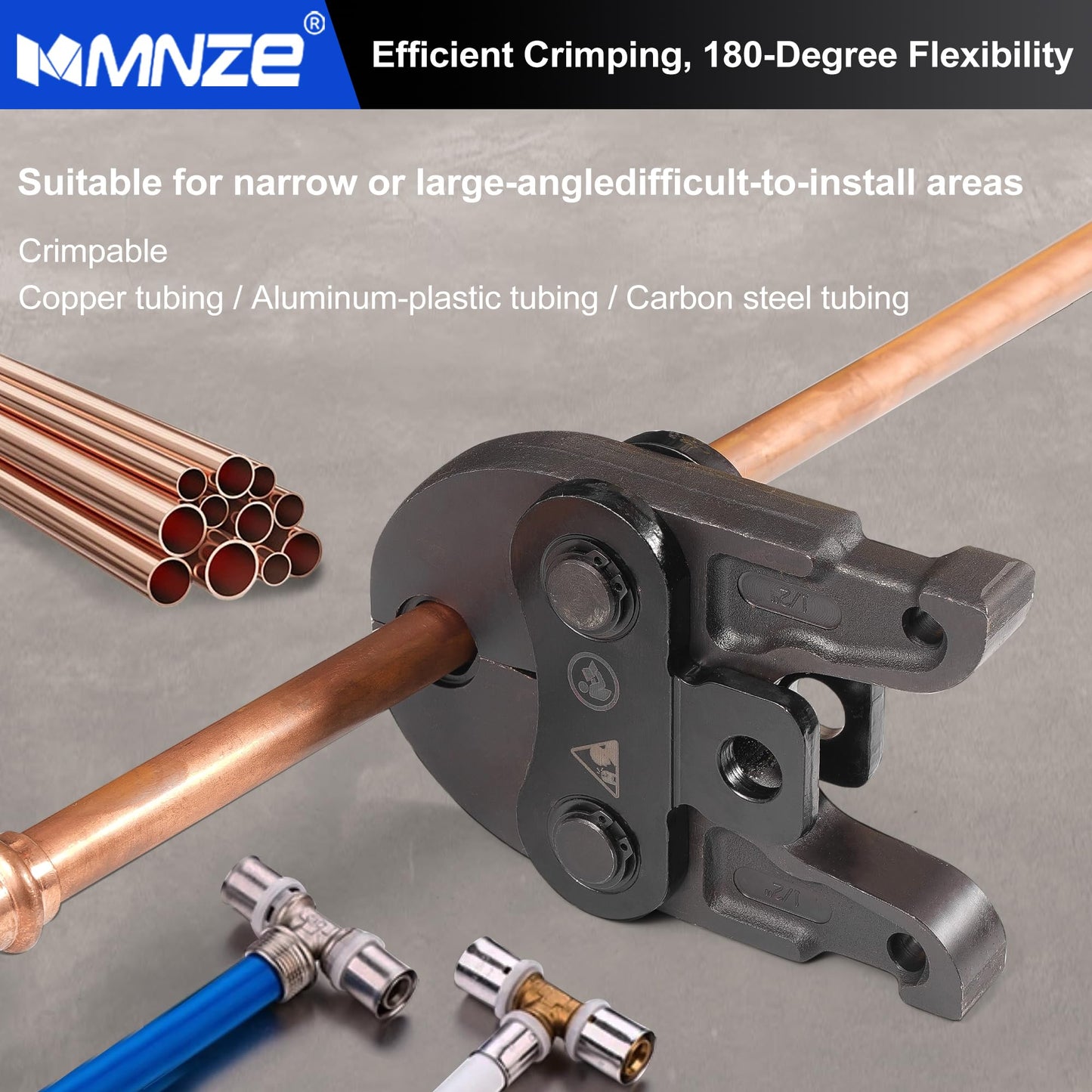 MMNZE 6 PCS Standard ProPress Jaws Kit, 1/2", 3/4", 1",1-1/2", 1-1/4", 2", Pro Press Jaws, Compatible with Standard ProPress Tools