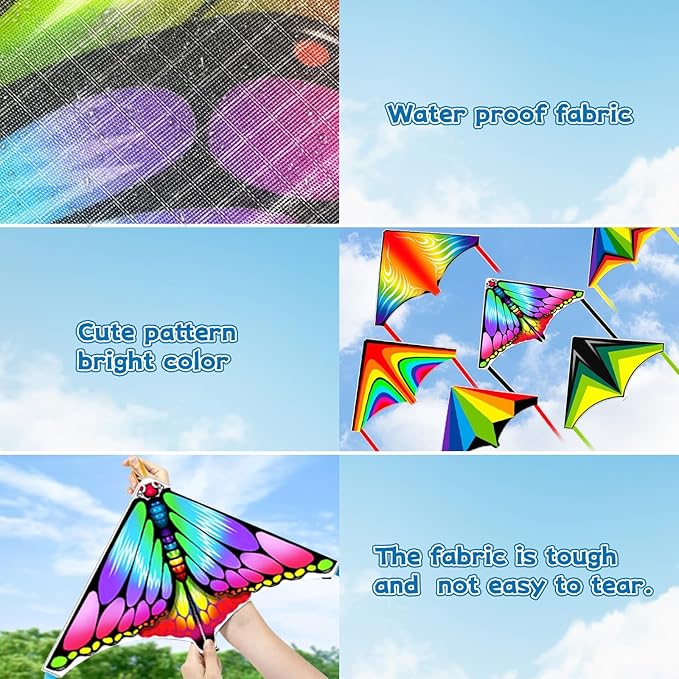 Mini Kites for Kids,Finger Launcher Kites Easy to Fly,Party Favors for Kids 4-8-12 Outdoor Toys Beach Games,Treasure Box Toys for Classroom Prizes Mini Kite Bulk
