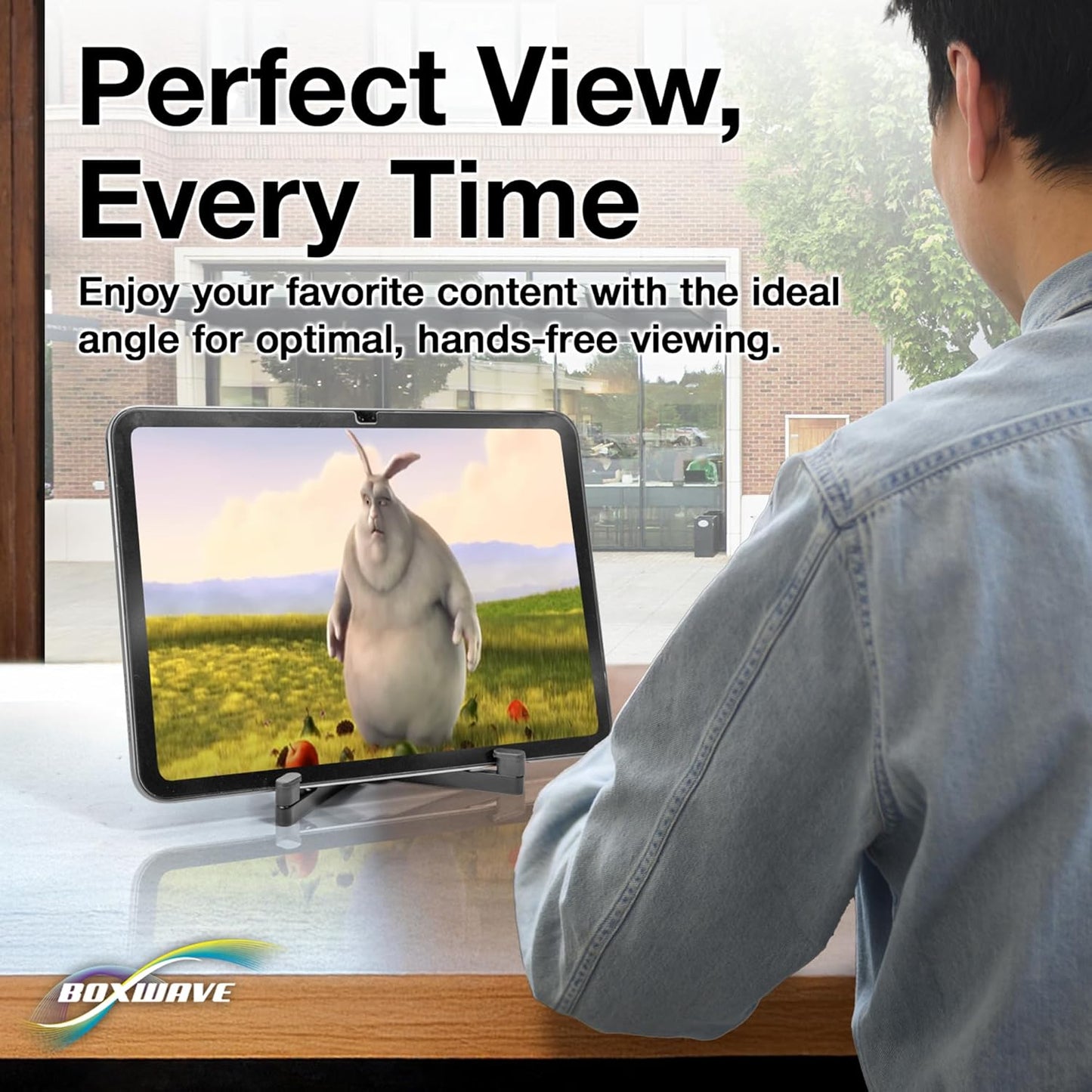 BoxWave (4K) Stand and Mount Compatible with Google TV Streamer - Desktop Aluminum SoloStand, Adjustable Hands-Free
