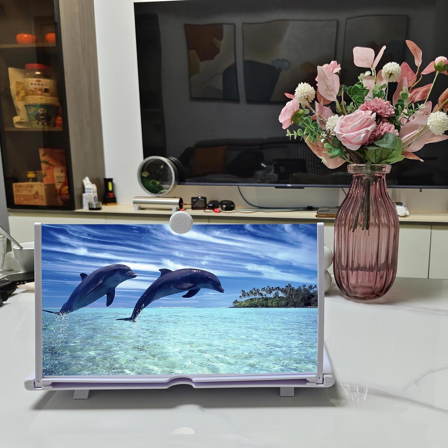 Ailenyun 16" 3D 16 Inches) Mobile Phone Magnifier - HD Projector Screen for Movies and Videos, Foldable Stand