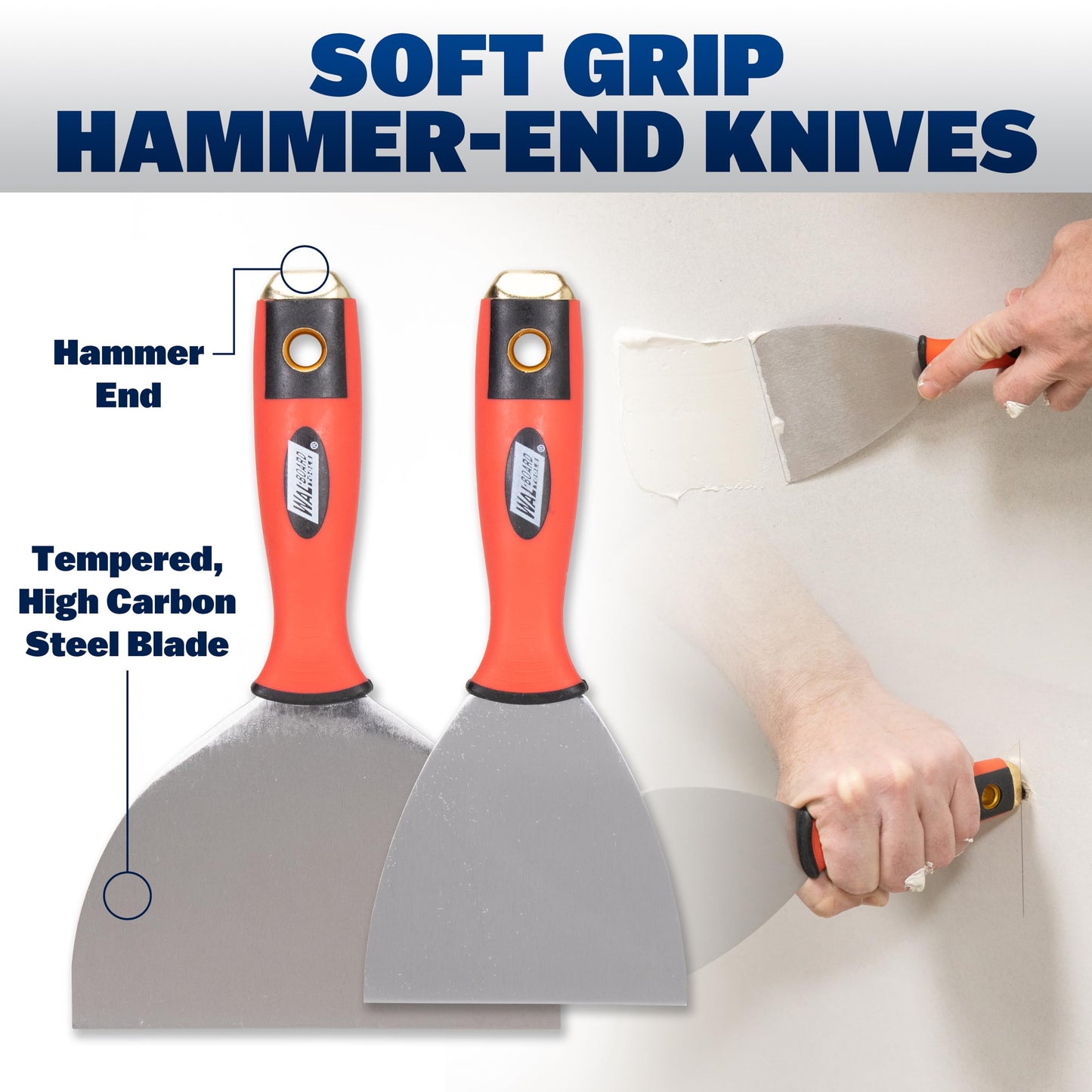 WAL-BOARD TOOLS Deluxe Drywall Finishing Tool Kit, Mud Pan, MultiTool, Taping Knife, Bucket Scoop, Saw, Mud Mixer, DTKFNSH2