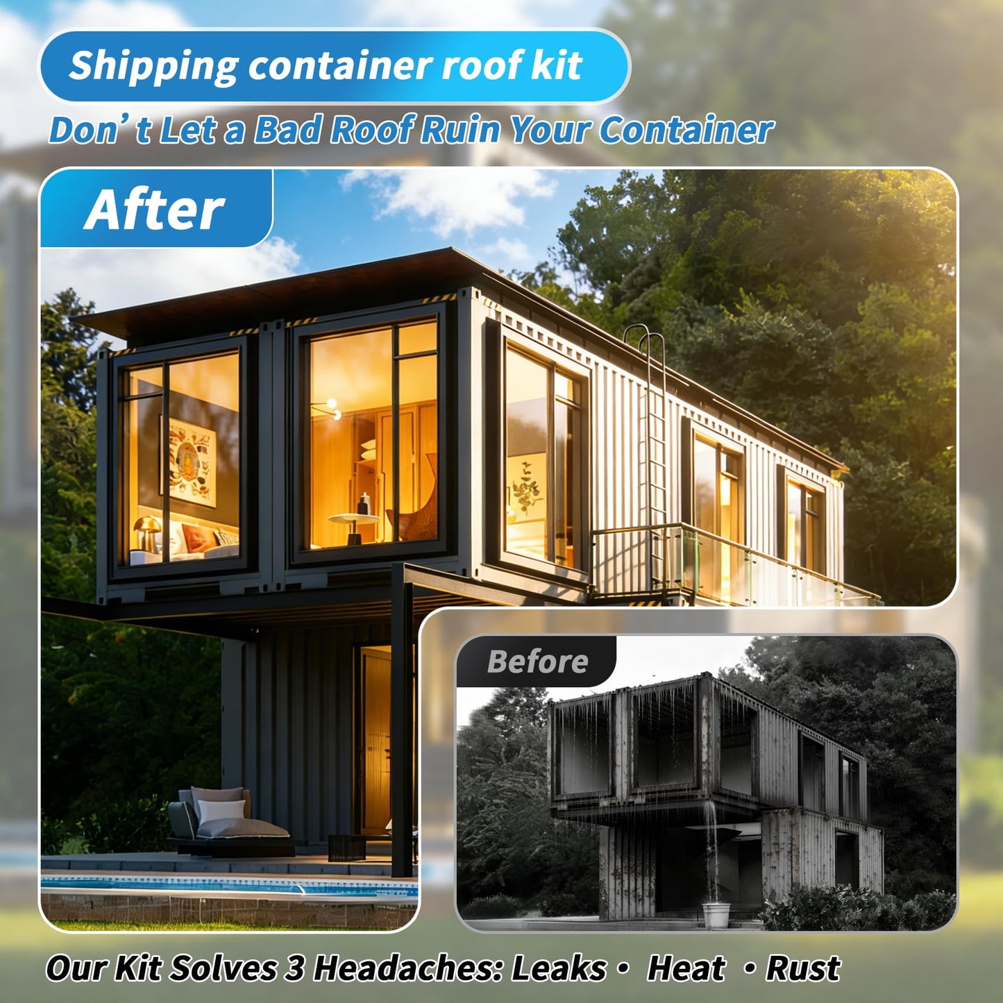 𝟐𝟐𝐏𝐂𝐒 Wood Truss Brackets for Shipping Containers, Heavy Duty 20ft Container Exterior Truss Brackets, Fits 2x4/2x6 Lumber, for Container Home, Office, Outdoor Bar