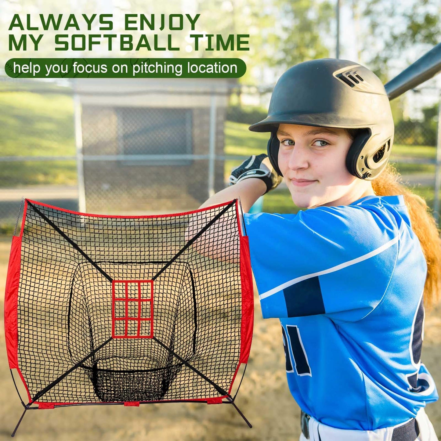 Leyndo 2 Pcs Adjustable Strike Target for Baseball Net Practice Throwing Hitting Strike Zone Accuracy Full and 9 Pocket Pitching Target Team Training Aid for 6 x 6, 7 x 7, 8 x 8 ft Nets