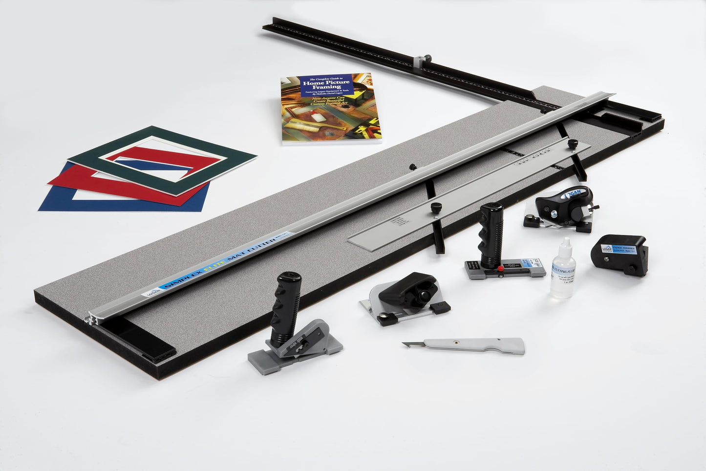 Authentic Logan Brand 750-1 Simplex Elite 40" Capacity Board Mounted Mat Cutter Used to Cut Mat Board, 8ply Mats, Acrylic Plexi Glass, Paper, Glass and Foamboard for Picture Framing