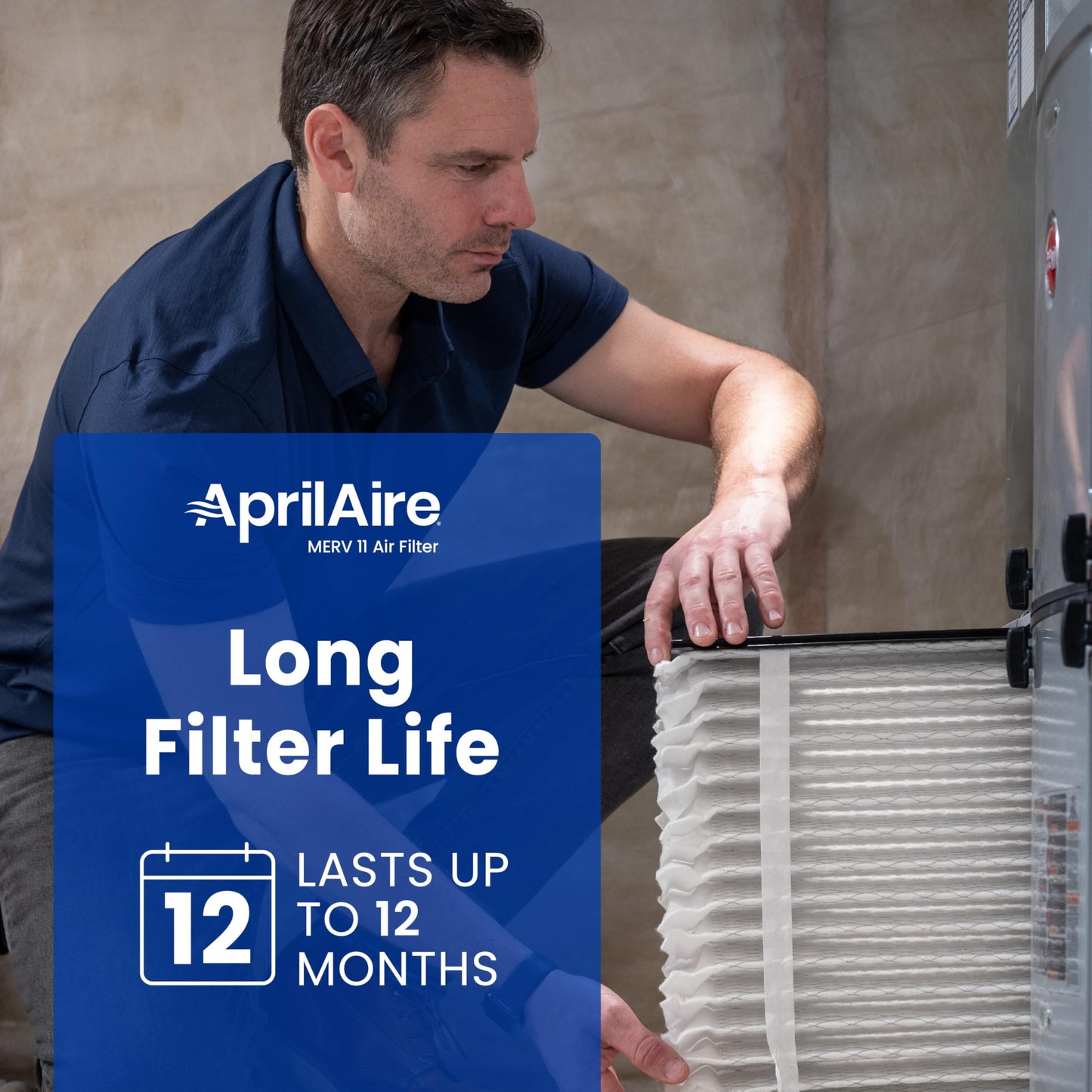 AprilAire 210 Replacement Filter for AprilAire Whole House Air Purifiers - MERV 11, Clean Air & Dust, 20x25x4 Air Filter (Pack of 4)