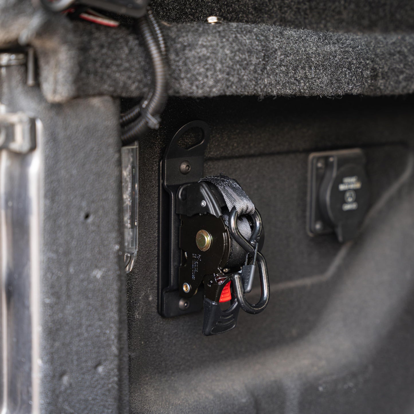 Integral Straps - Four Pack - Bed Mounted Retractable Tie Down Straps - Compatible with RAM 2500/3500 (2019+)