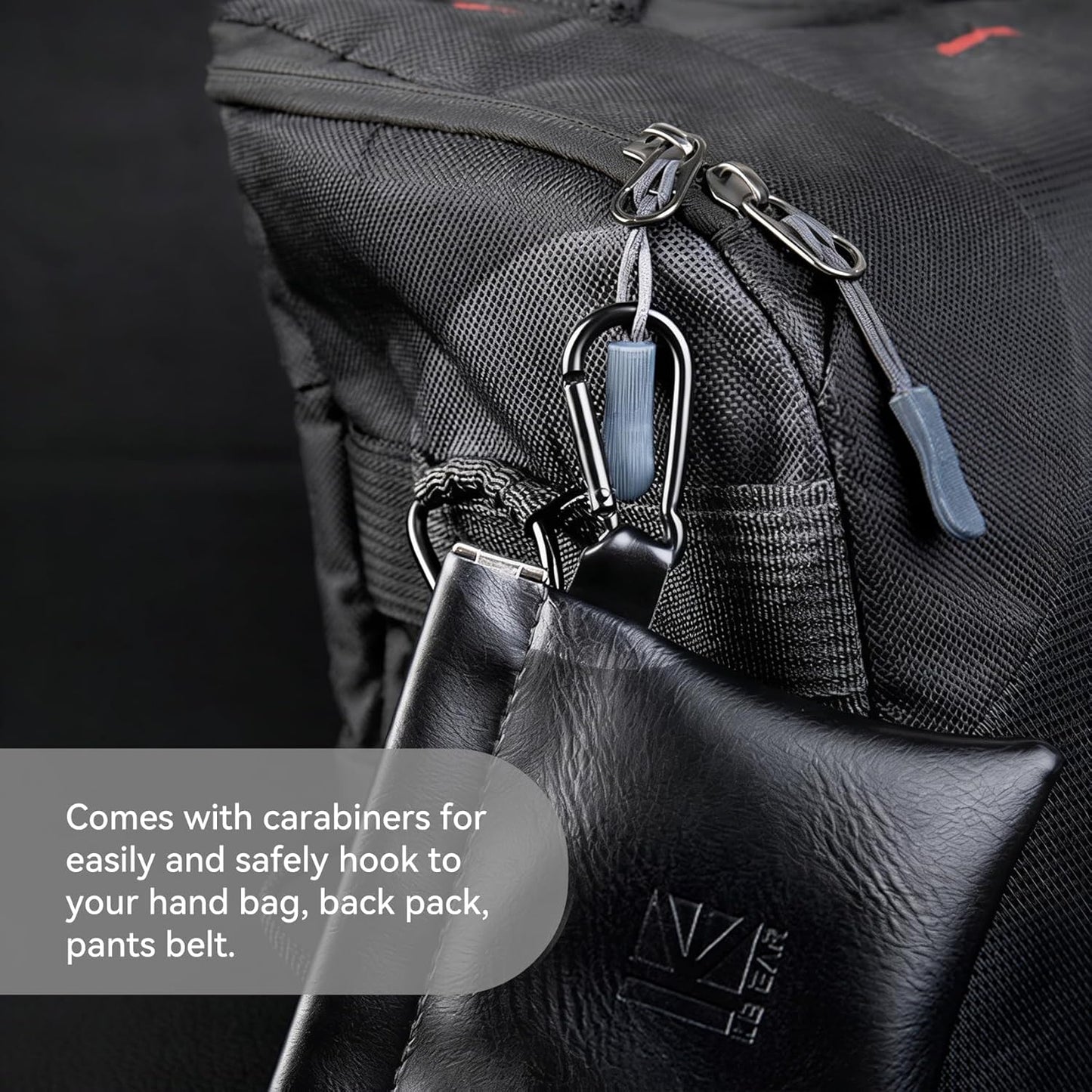 YINYOO 1PCS BP01 ZS10 1PCS) KBEAR Plus in Ear Monitor Case for IEMS, Mini Portable PU Leather Headphones Case